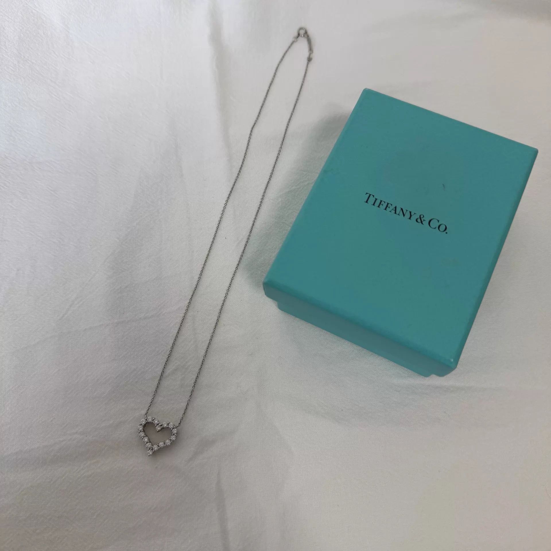 Tiffany & Co. Tiffany & Co. 1.5cm Diamond Platinum Small Necklace Size ONE SIZE - 1 Thumbnail