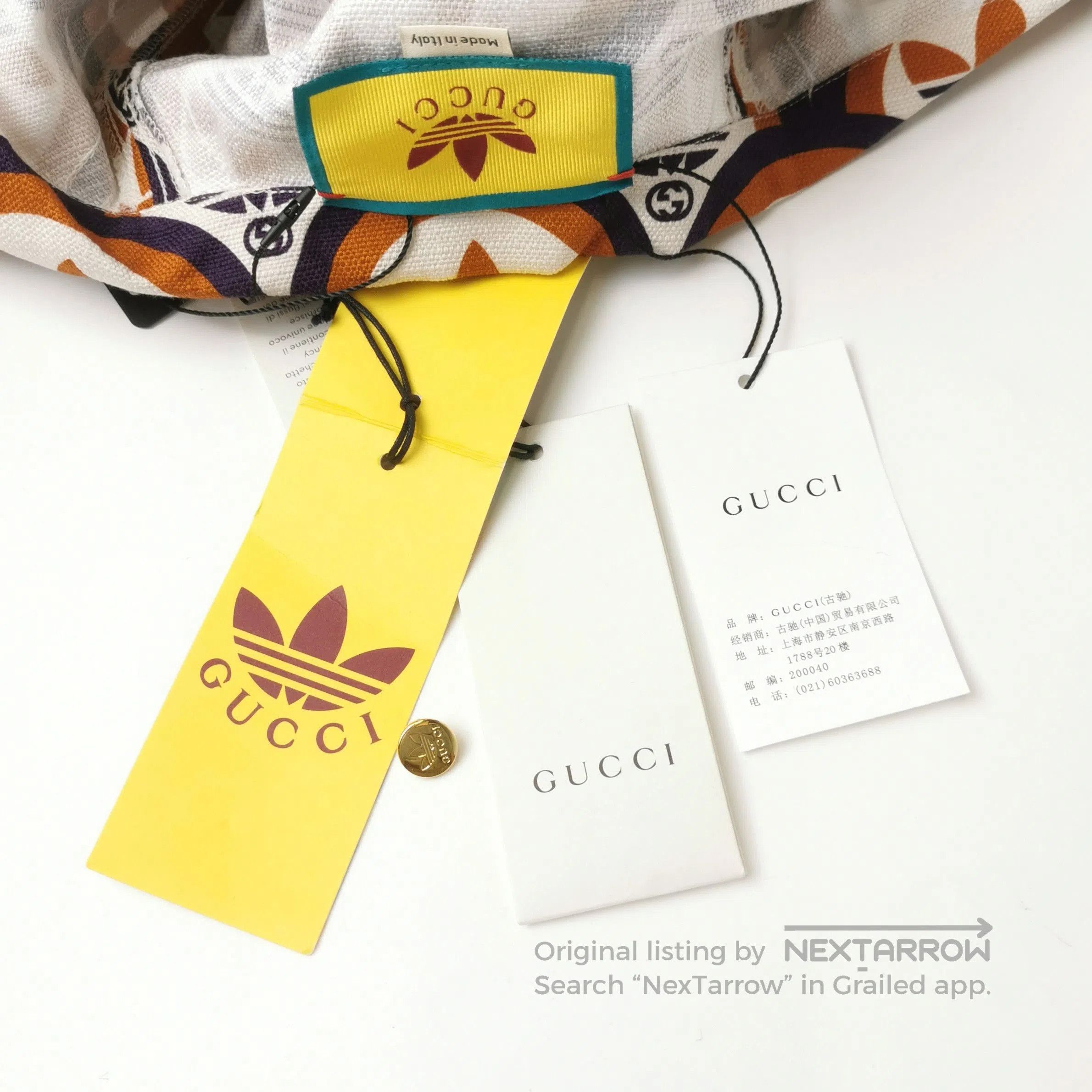 Gucci Gucci x adidas Trefoil Logo Print Short. Size L / US 10 / IT 46 - 1 Thumbnail