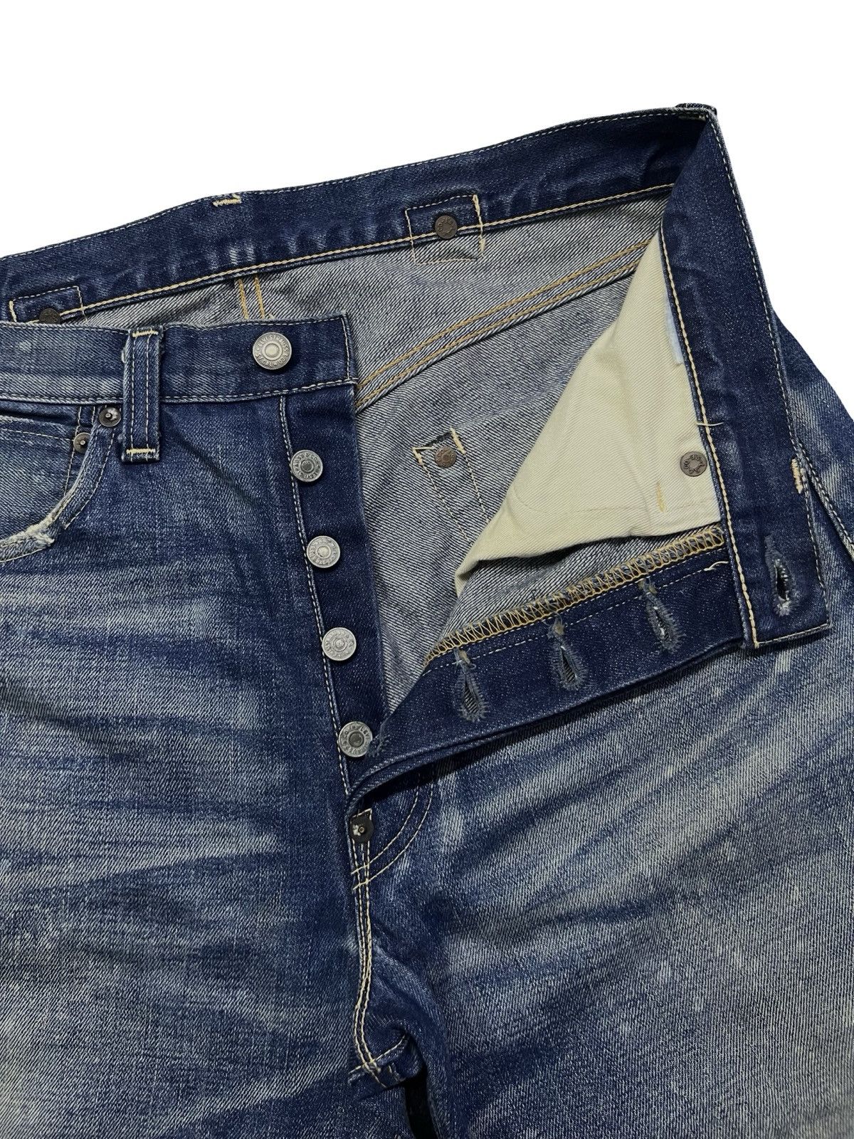 Levi's Vintage Clothing Vintage Levi’s 501 XX Big E Buckle Selvedge Japanese Denim Size US 31 - 11 Thumbnail