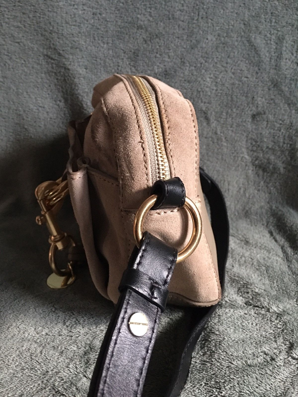 Chloe See by Chloe Suede Leather Beige Crossbody Shoulder Bag Size ONE SIZE - 6 Thumbnail