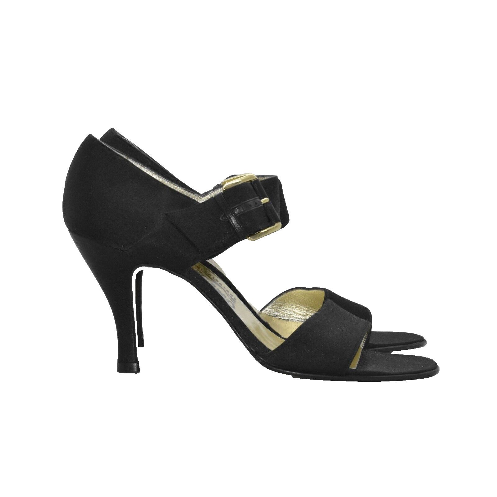Salvatore Ferragamo SALVATORE FERRAGAMO Satin Ankle Strap Sandal Heels Shoes 7 Size US 7 / IT 37 - 2 Thumbnail