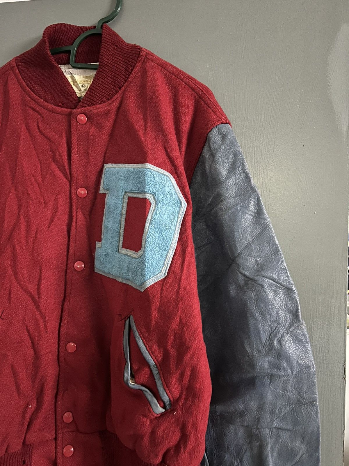 Holloway × Vintage VINTAGE 70’s HOLLOWAY LEATHER VARSITY JACKET Size US XL / EU 56 / 4 - 3 Thumbnail