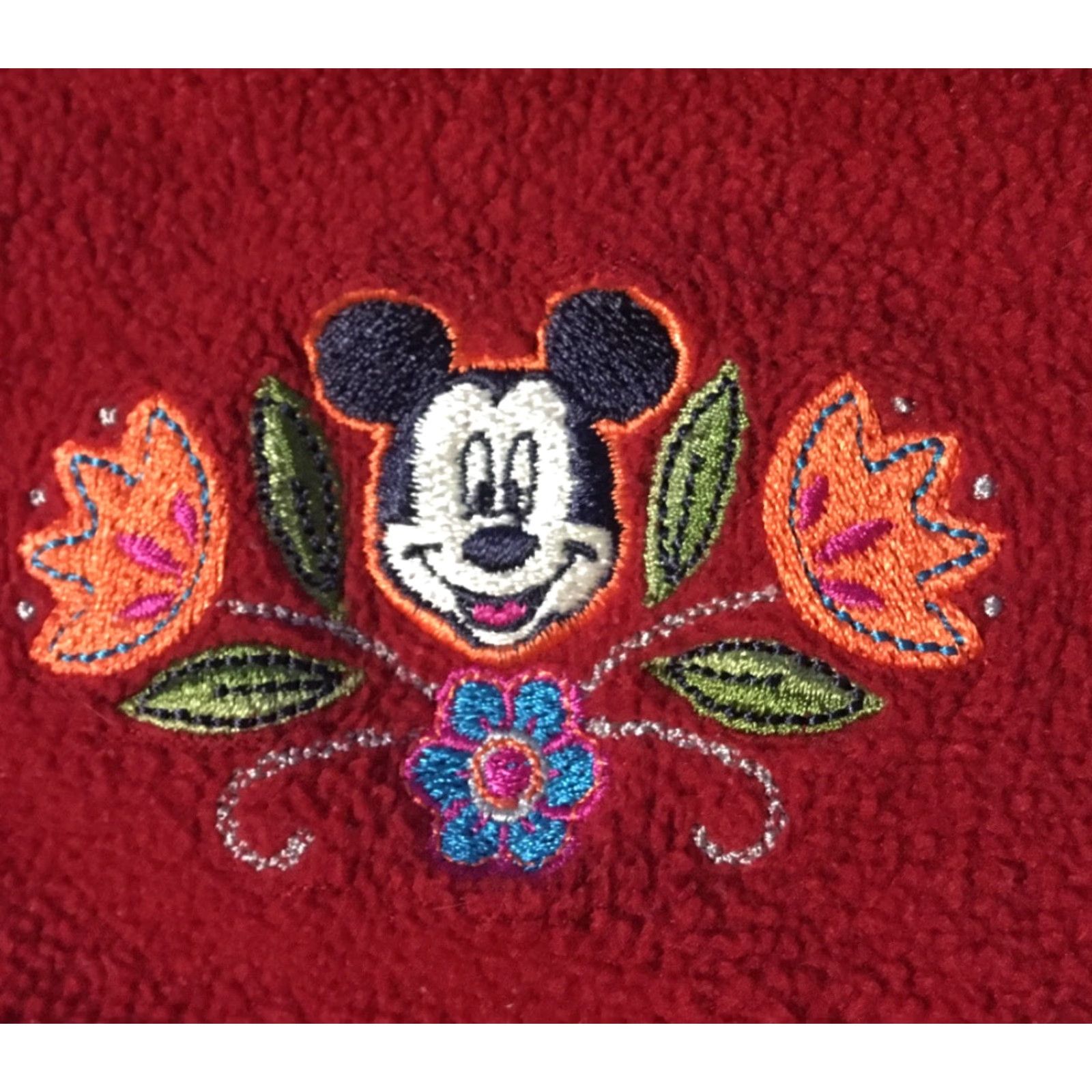 Disney VINTAGE 90s Mickey Mouse 1/4 Zip Fleece Jacket L Red Disney Men Shirt Jacket Mens Carded Theme Park Disneyland USA Size US L / EU 52-54 / 3 - 2 Thumbnail