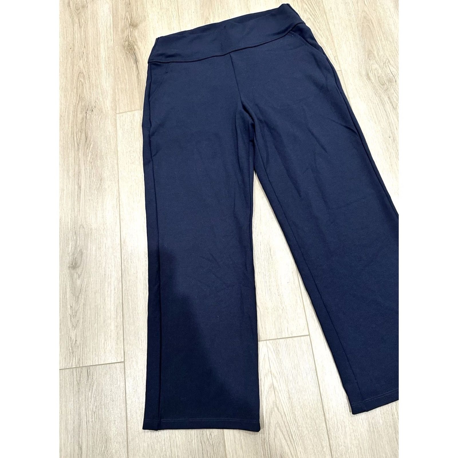 Vintage Saint & Sofia Capri Womens 8 Runway Pant Navy Women Slant Pockets High Waist Size 30" / US 8 / IT 44 - 3 Thumbnail