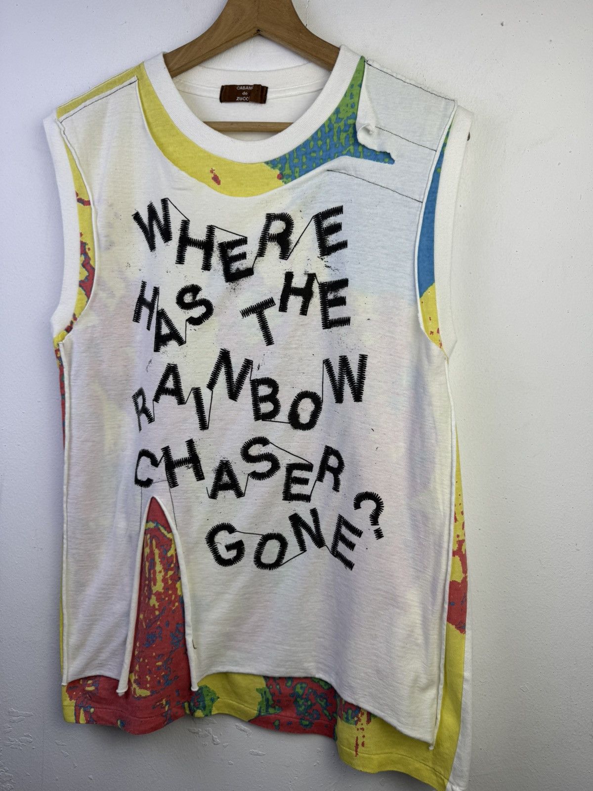 CABANE de ZUCCa Cabane de Zucca Issey Miyake cut and sewn sleeveless t-shirt Size US M / EU 48-50 / 2 - 3 Thumbnail