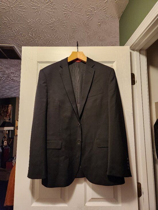 Kenneth Cole Kenneth Cole men's 71%wool 25%plystr sport coat blazer 42R Size 42R - 1 Thumbnail
