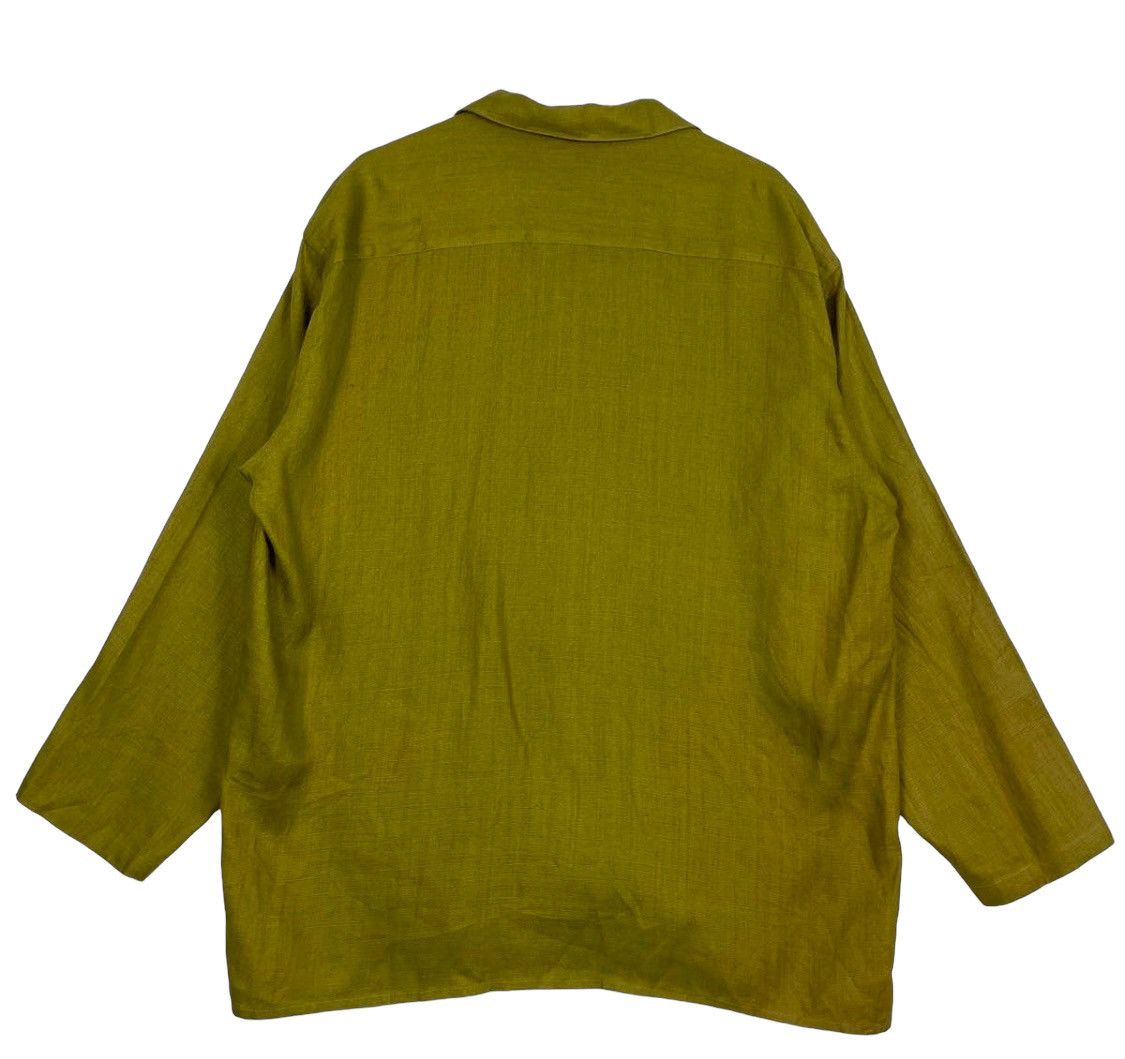 Issey Miyake × Japanese Brand 💥DOMESTIC INDIVIDUAL ACHOO LINEN BUTTON CHORE JACKET Size US M / EU 48-50 / 2 - 8 Thumbnail