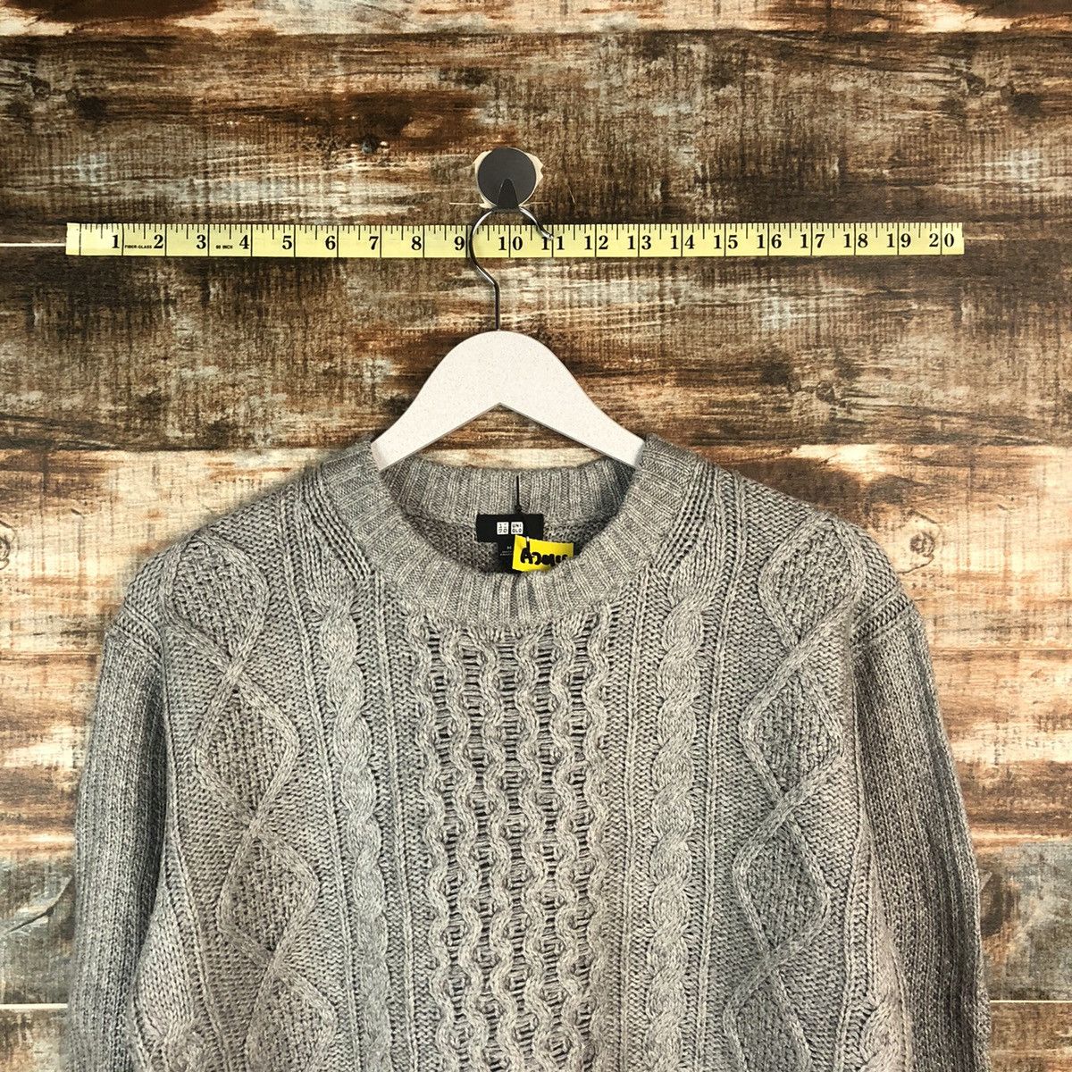 Homespun Knitwear × Uniqlo Uniqlo japan Grey cable Knitwear #A2014 Size US M / EU 48-50 / 2 - 4 Thumbnail