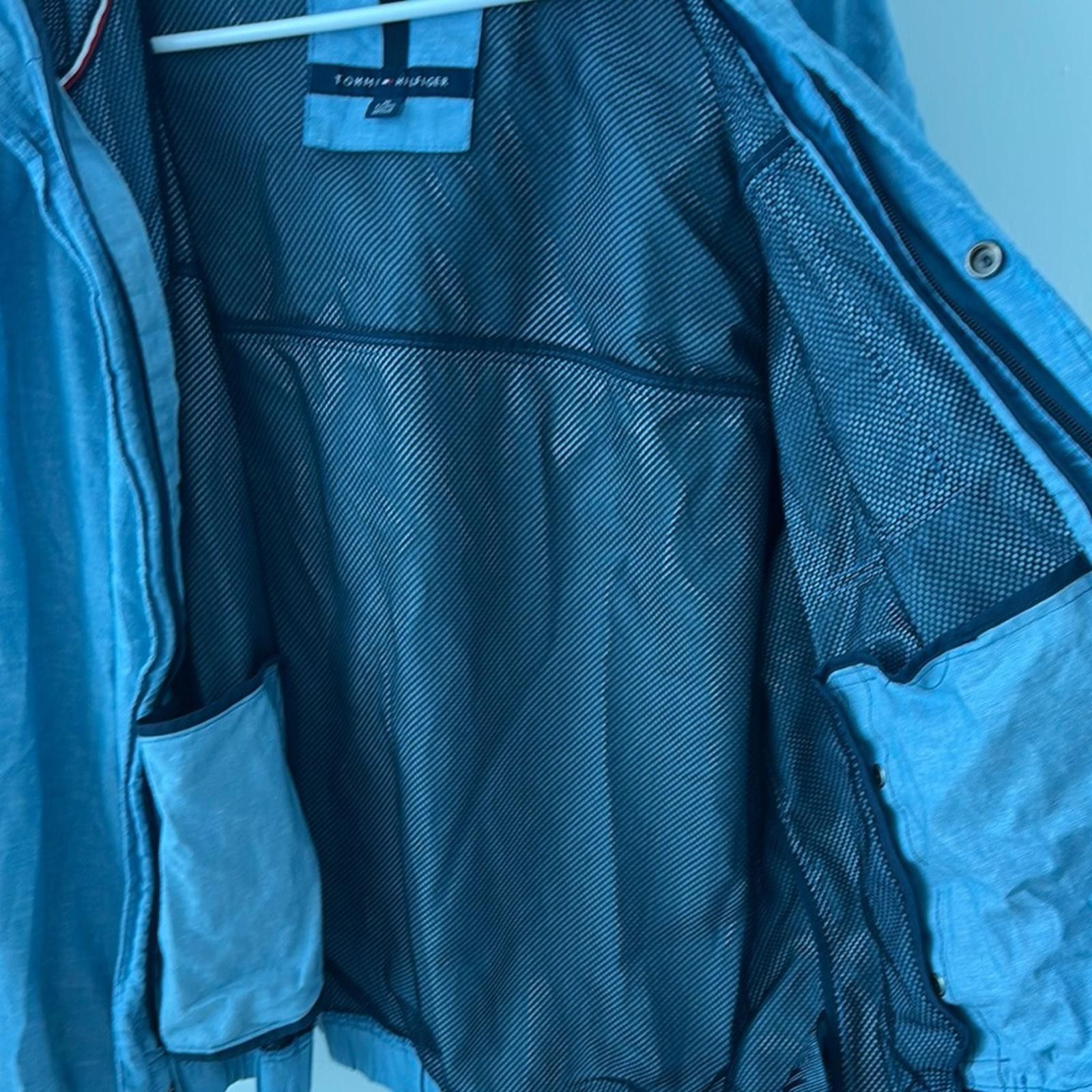Tommy Hilfiger Tommy Hilfiger Blue Lightweight Shirt Jacket Size US XL / EU 56 / 4 - 4 Thumbnail