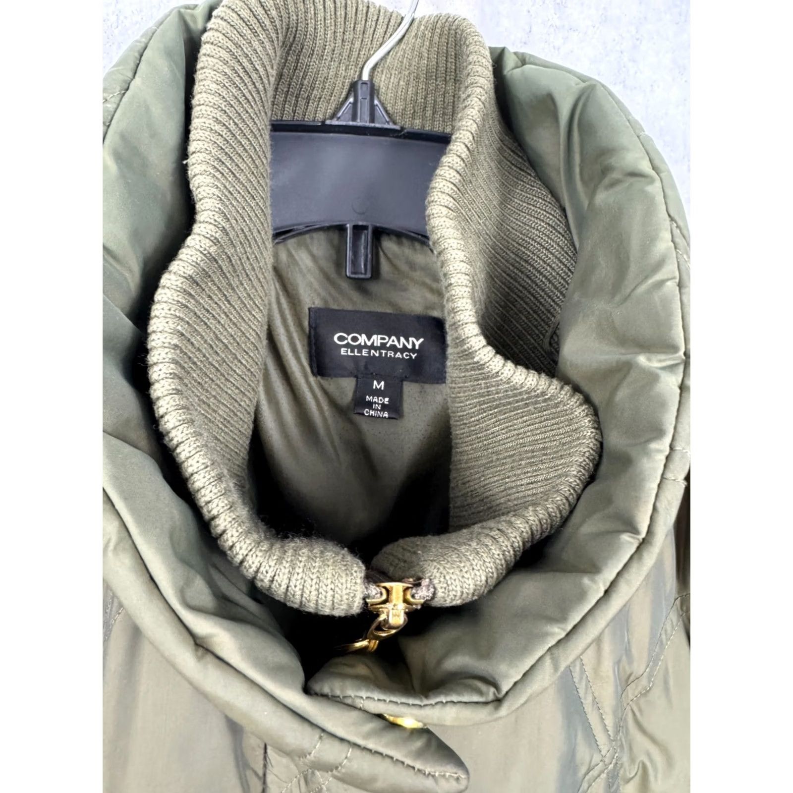 Ellen Tracy Ellen Tracy Company Puffer Coat Womens M Duck Down Green Full Zip Snap Button Size M / US 6-8 / IT 42-44 - 2 Thumbnail