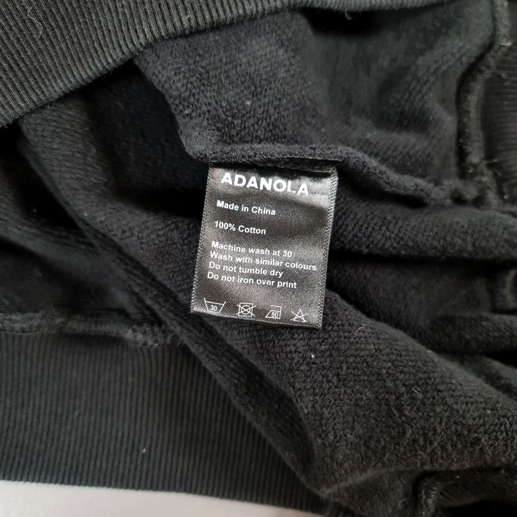 Vintage Adanola Womens Sweatshirt Black M Cotton Fleece Logo Crew Neck Long Sleeve Pullover Regular Size Size M / US 6-8 / IT 42-44 - 7 Thumbnail