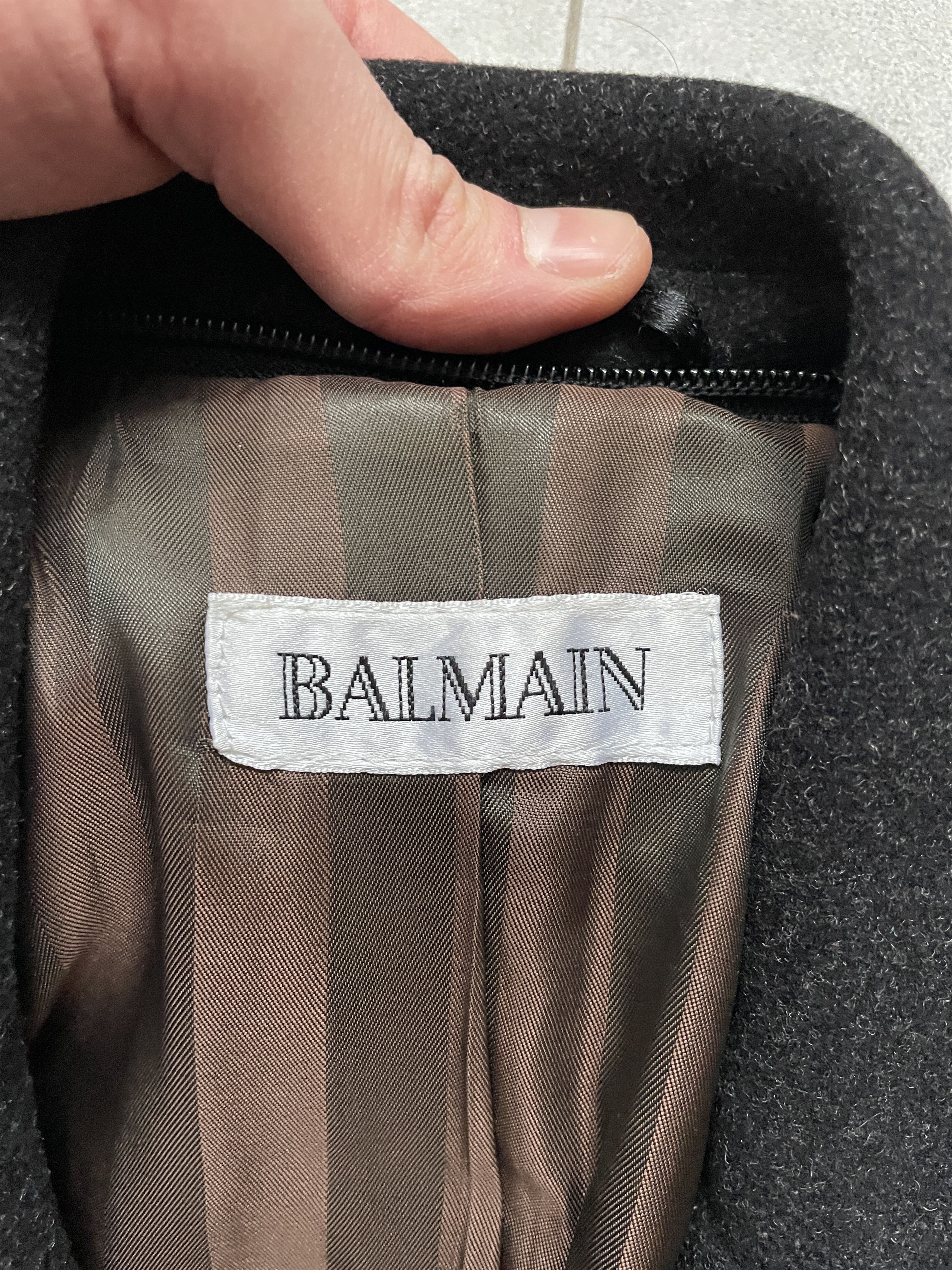 Balmain Y2K SLIM FIT BALMAIN CASHMERE WOOL SLIM FIT COAT DECARNIN Size US M / EU 48-50 / 2 - 3 Thumbnail