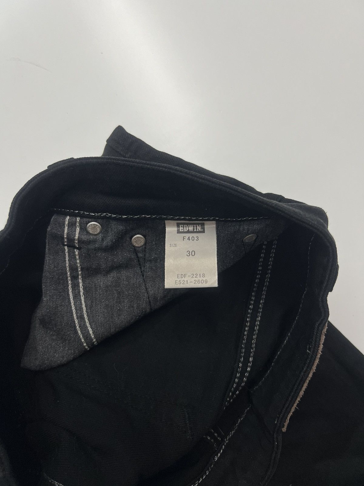 Edwin Edwin Super Black Stretch Jeans Size 31-32 Size US 31 - 9 Thumbnail