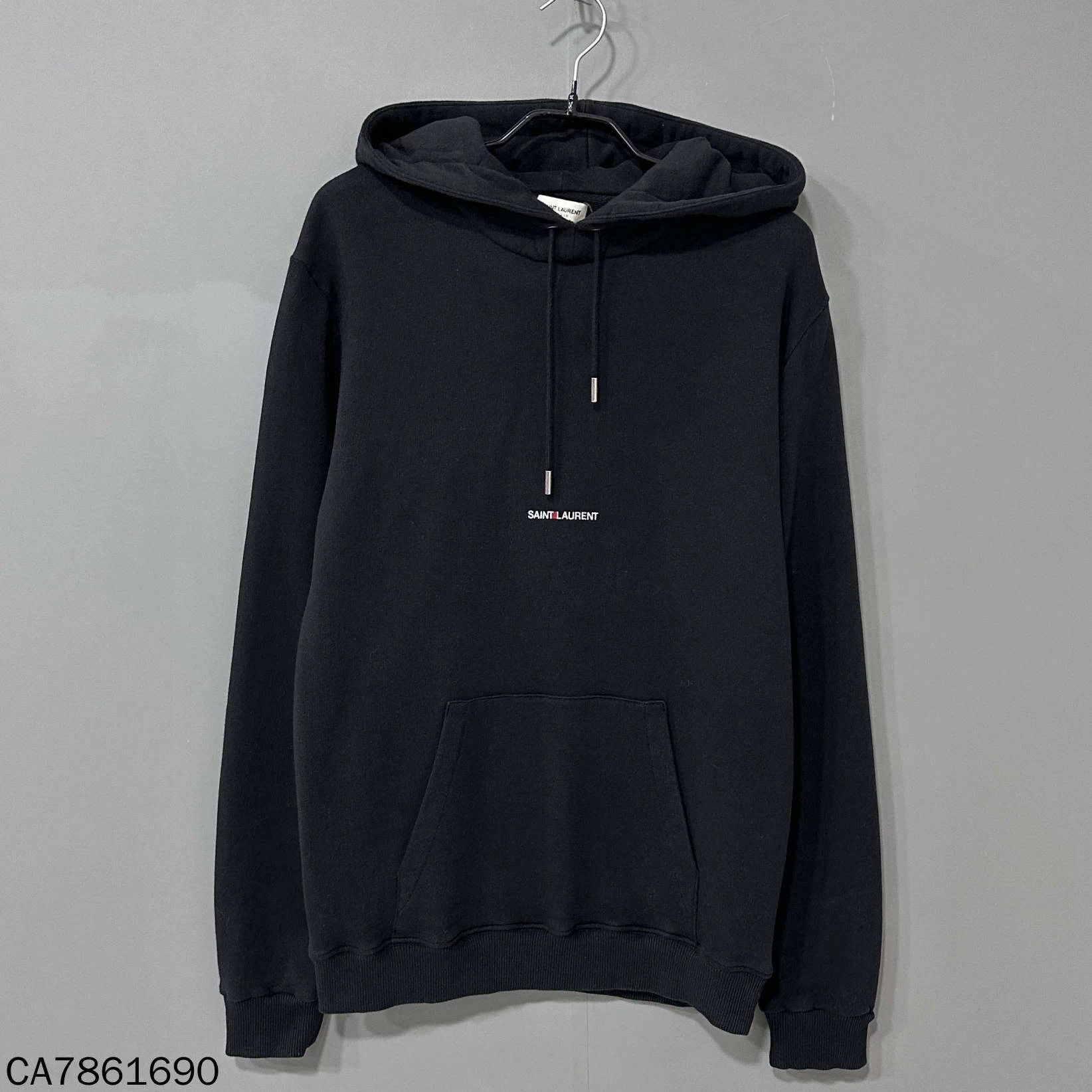 Saint Laurent Paris Saint Laurent Black Logo Hoodie M Size US M / EU 48-50 / 2 - 1 Thumbnail