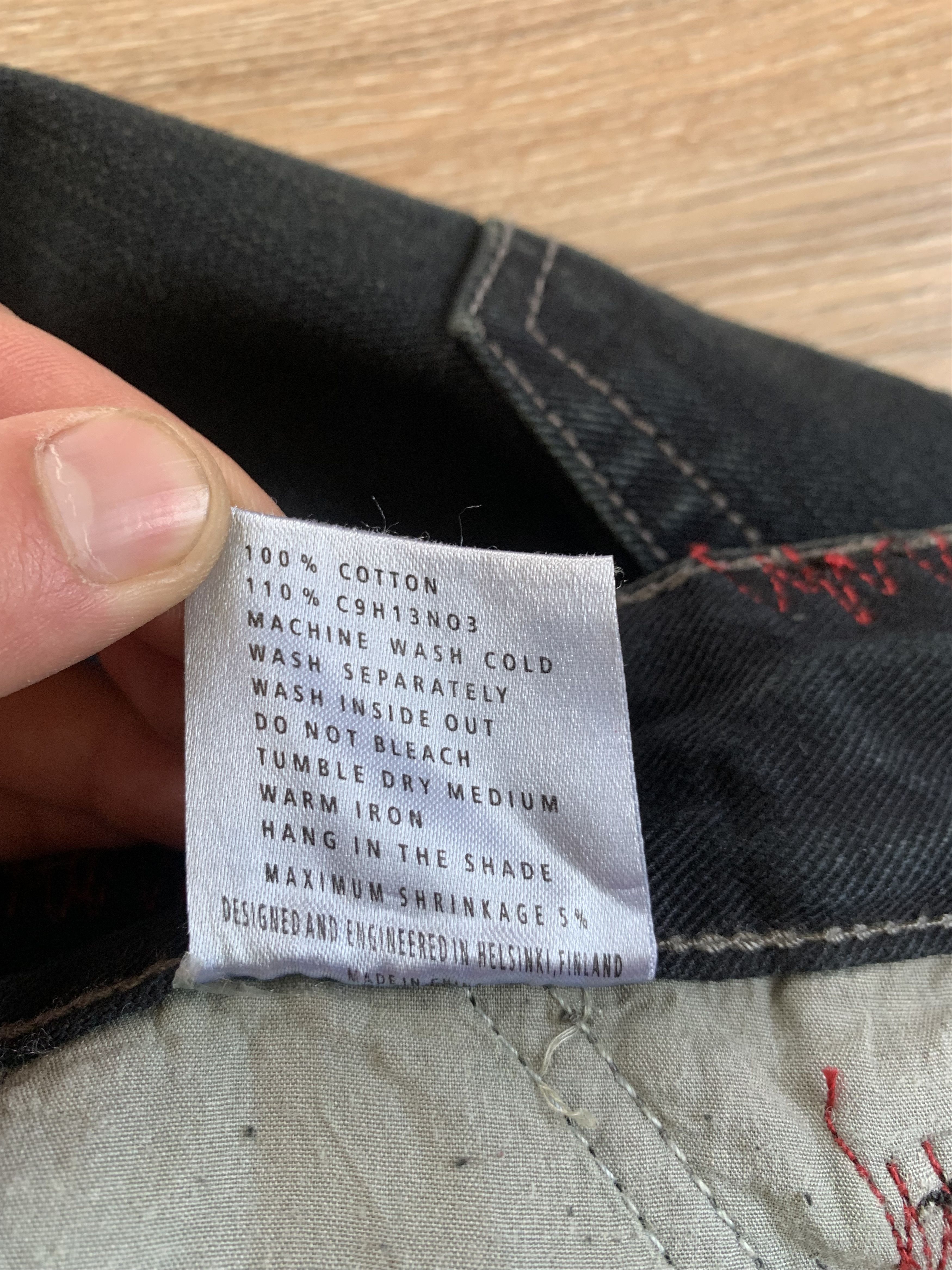 Denime Birdman Street Gear Skull Biker Motorcycle Denim Jeans Size US 30 / EU 46 - 14 Thumbnail