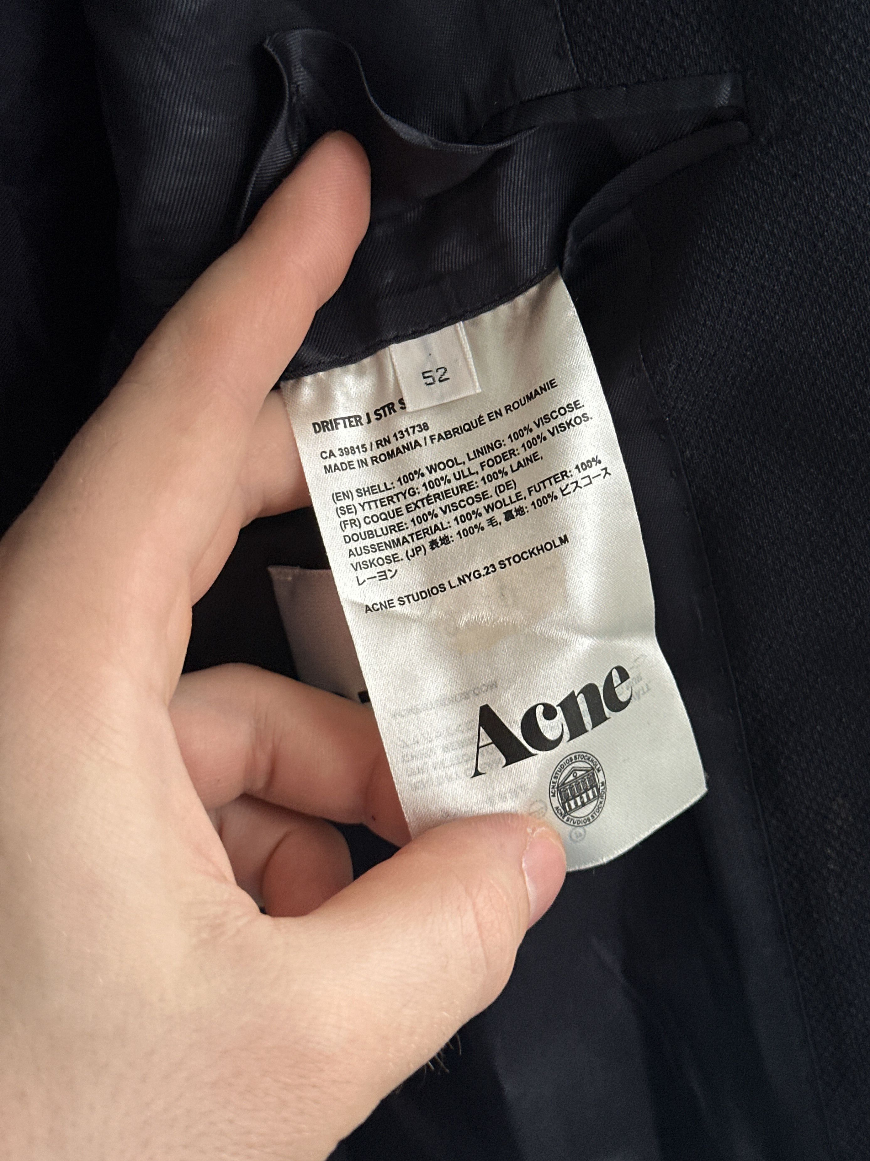 Acne Studios Acne Studios Drifter Navy Blazer Size 52R - 9 Thumbnail
