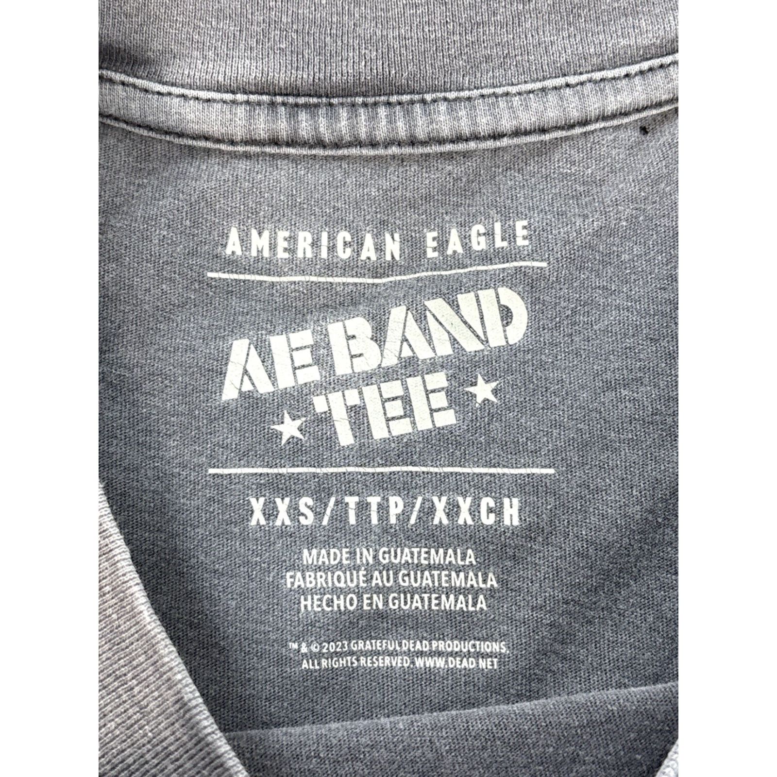 American Eagle Outfitters American Eagle Band Tee Grateful Dead Graphic T Shirt Mens XXS Gray Faded Size US XXS / EU 40 - 4 Thumbnail