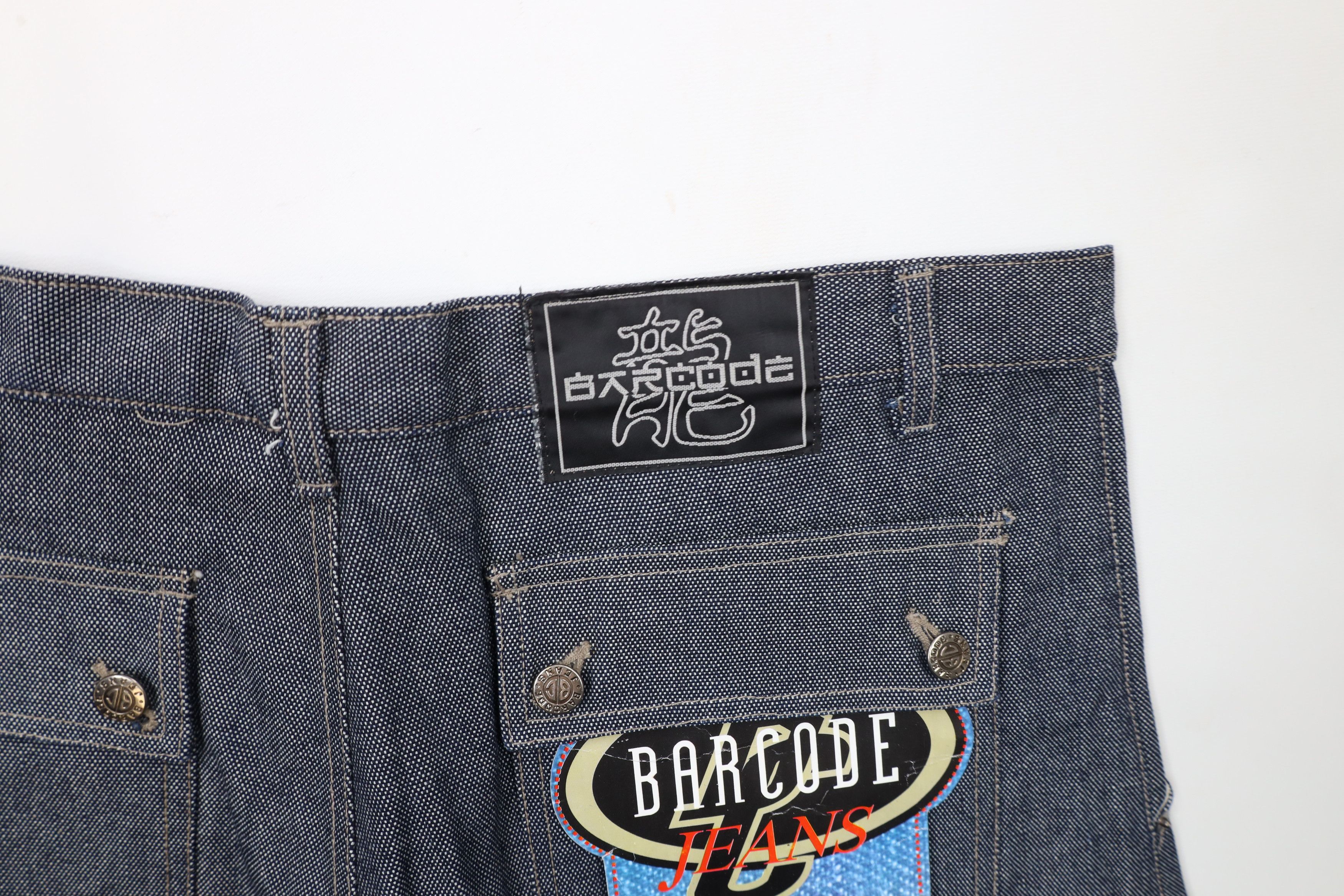 Vintage Deadstock Vintage 90s Y2K Streetwear Denim Cargo Shorts Blue Size US 38 / EU 54 - 13 Thumbnail