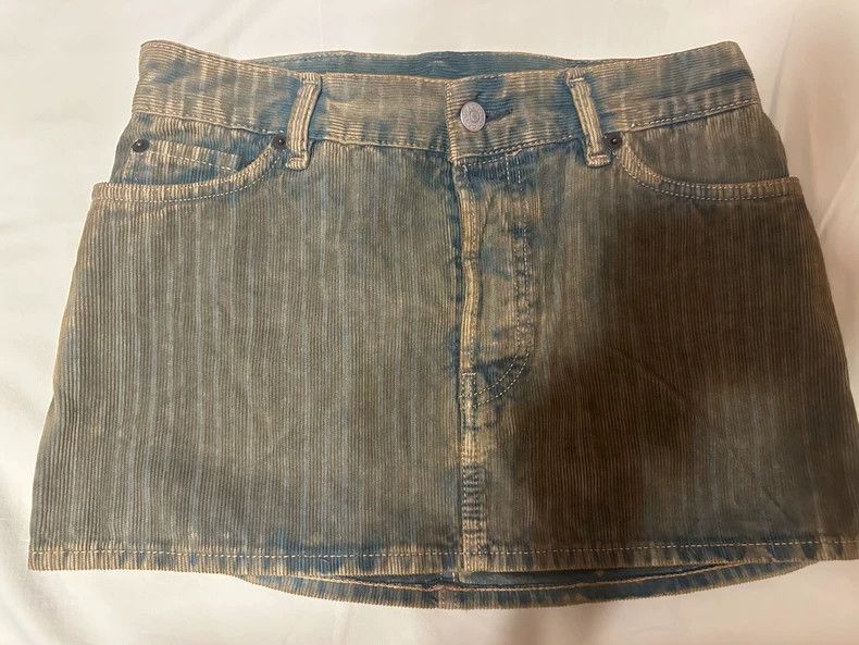Other Acne Studios A weathered and faded low-waisted denim short Size 31" - 1 Thumbnail
