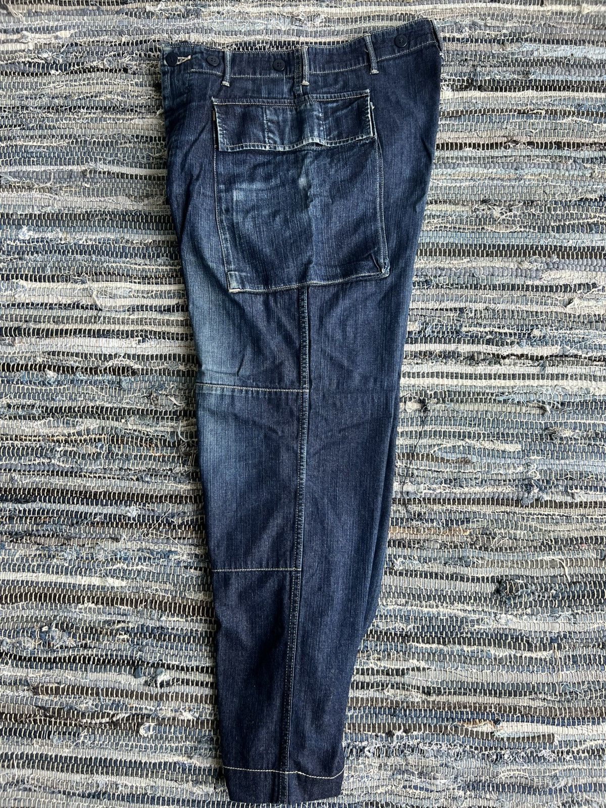 General Research AW10 GR War Field Wear M.C Cargo Mod USN Monkey Pants Denim Size US 31 - 3 Thumbnail