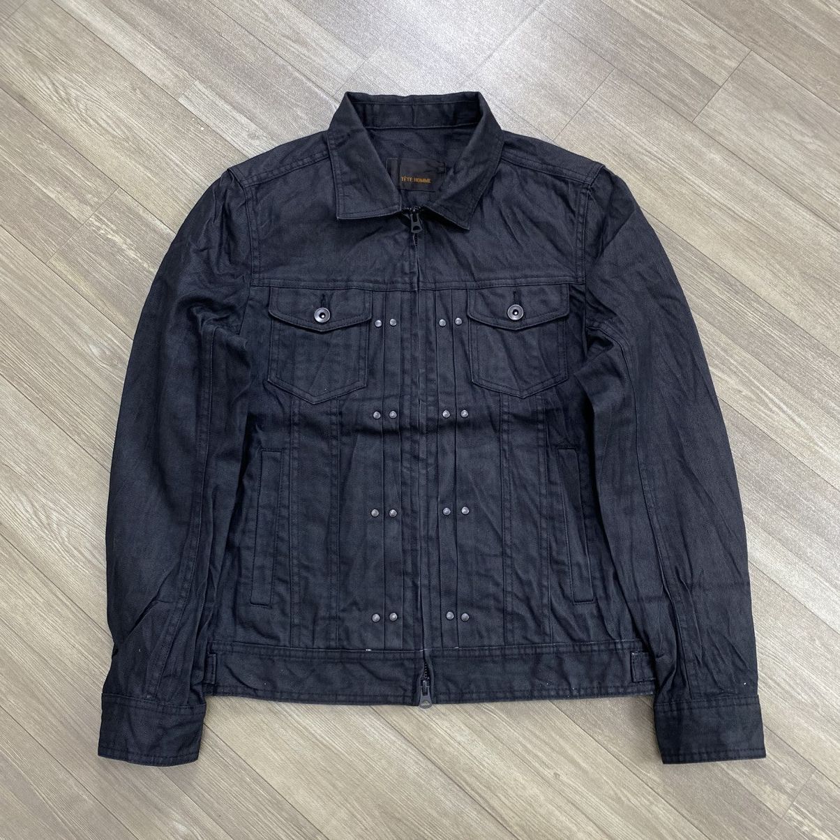 Tete Homme Issey Miyake Tete Homme Tactical Multipocket Denim Jacket Size US M / EU 48-50 / 2 - 1 Thumbnail