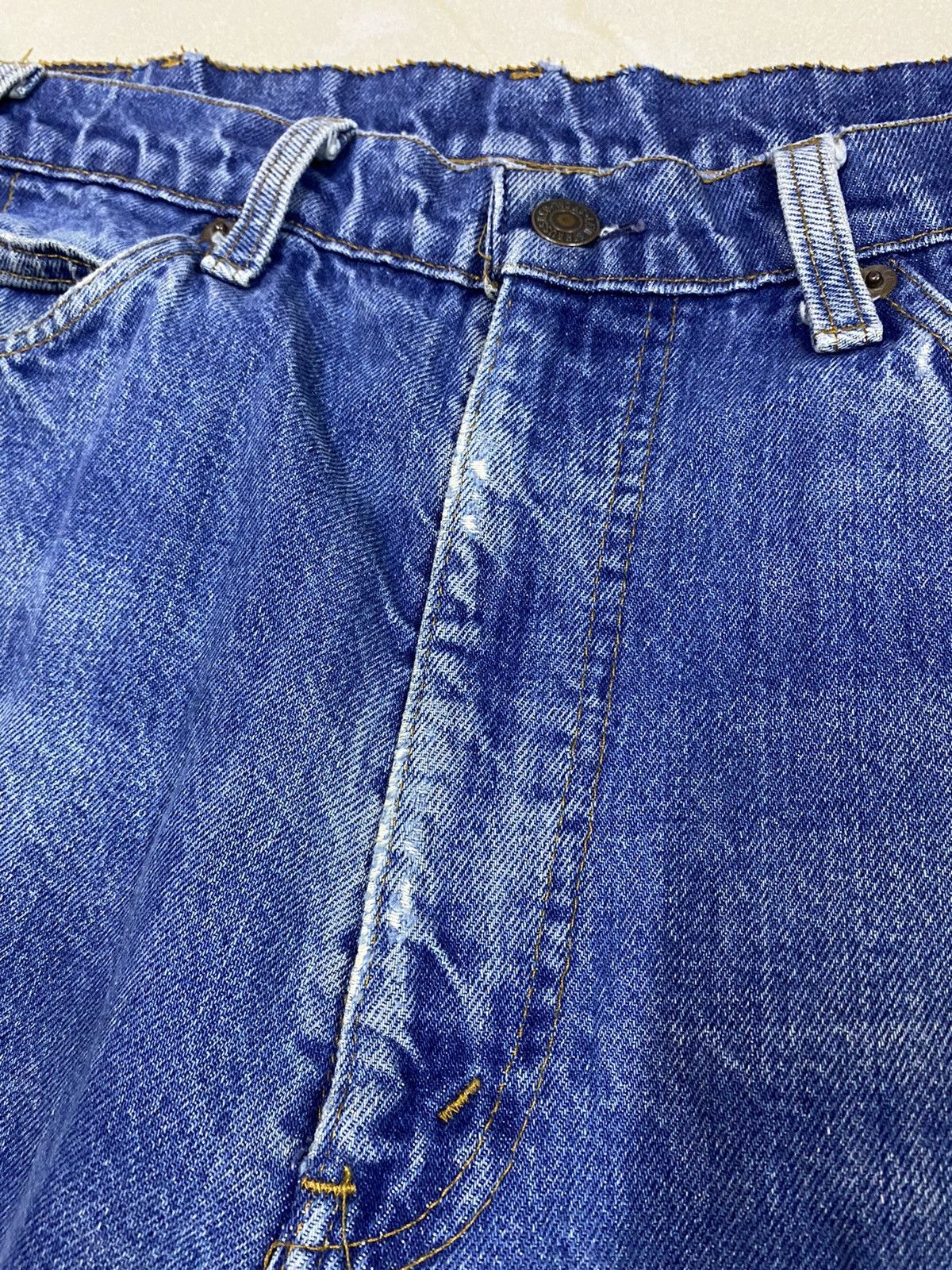 Levi's × Vintage Vintage Levis 517 Orange Tab Distressed Rusty Flared Denim Size US 34 / EU 50 - 5 Thumbnail