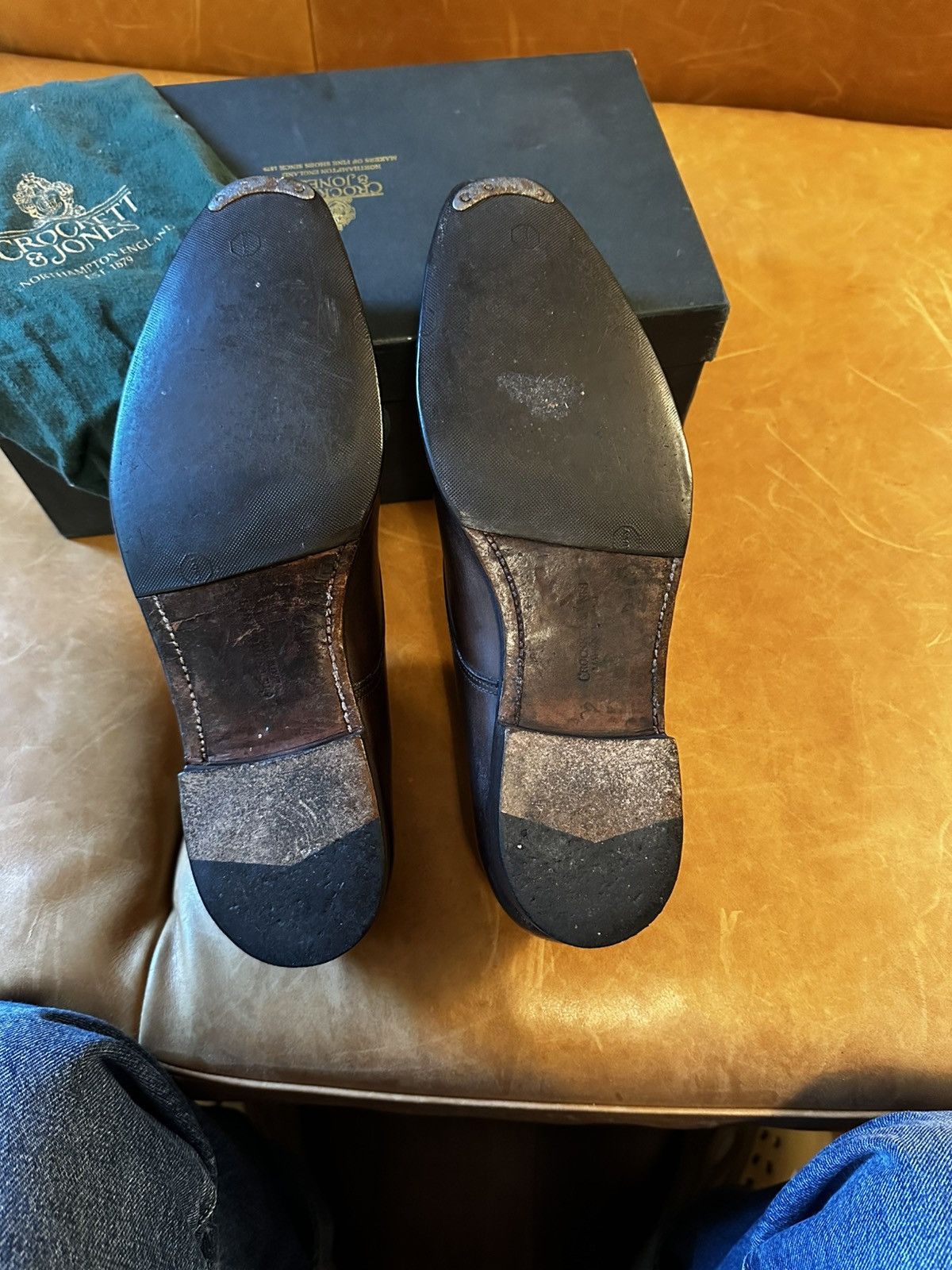 Crockett & Jones Crockett & Jones Lowndes Double Monk Dark Brown Calf 8.5US Size US 8.5 / EU 41-42 - 3 Thumbnail