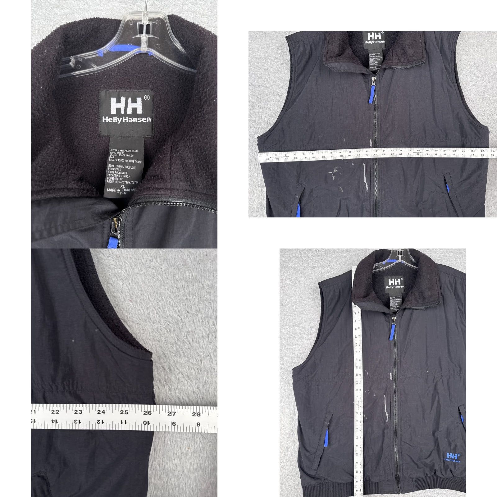 Helly Hansen Helly Hansen Vest Mens XL Black Madrid Softshell Fleece Lined Full Zip Size US XL / EU 56 / 4 - 8 Thumbnail