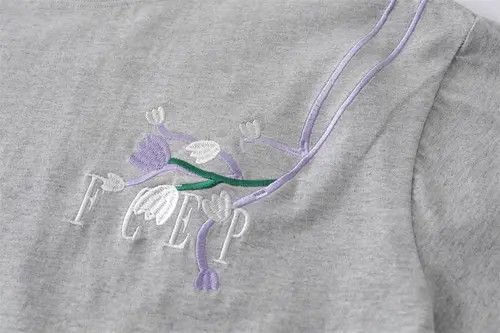 Other Floral embroidery loose casual cotton tee Size US L / EU 52-54 / 3 - 4 Thumbnail
