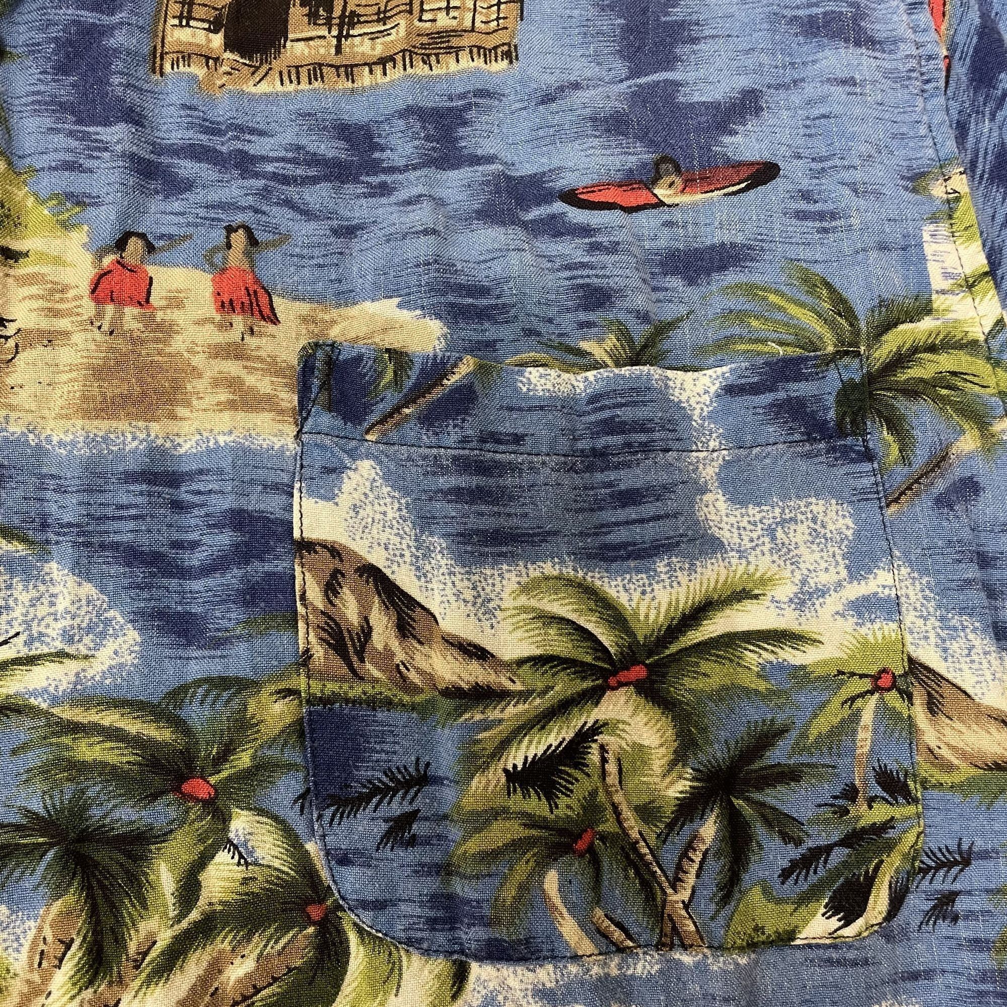 Other Vtg BI Bay Sports Hawaiian SURFING SAVAGES Tropical Shirt Size US M / EU 48-50 / 2 - 8 Thumbnail