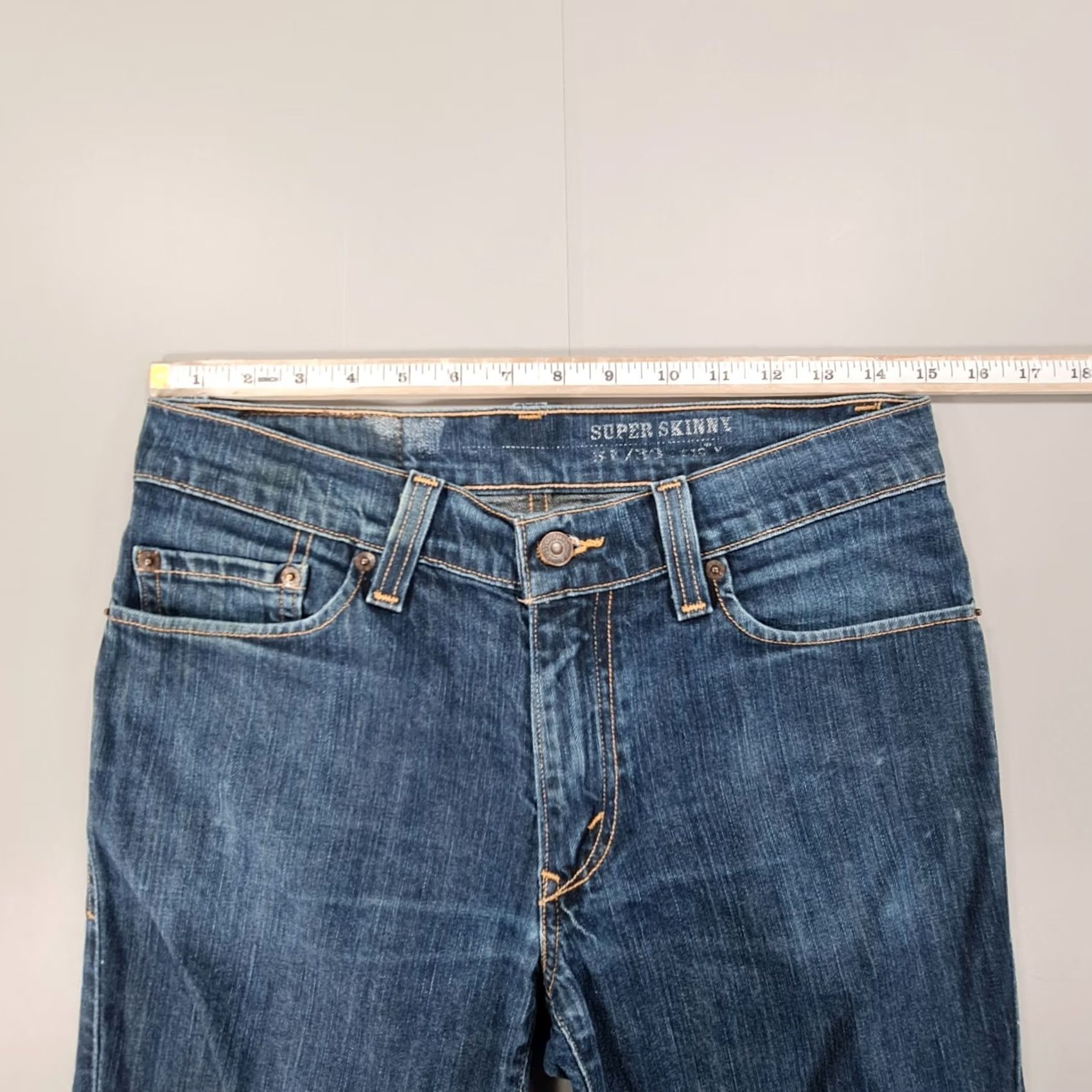 Levi's Levi's Jeans Womens 510 Stretch Denim Super Skinny W31 L30 Blue Regular Size 31 Women Skinny Jeans” Size 24" / US 00 / IT 34 - 5 Thumbnail