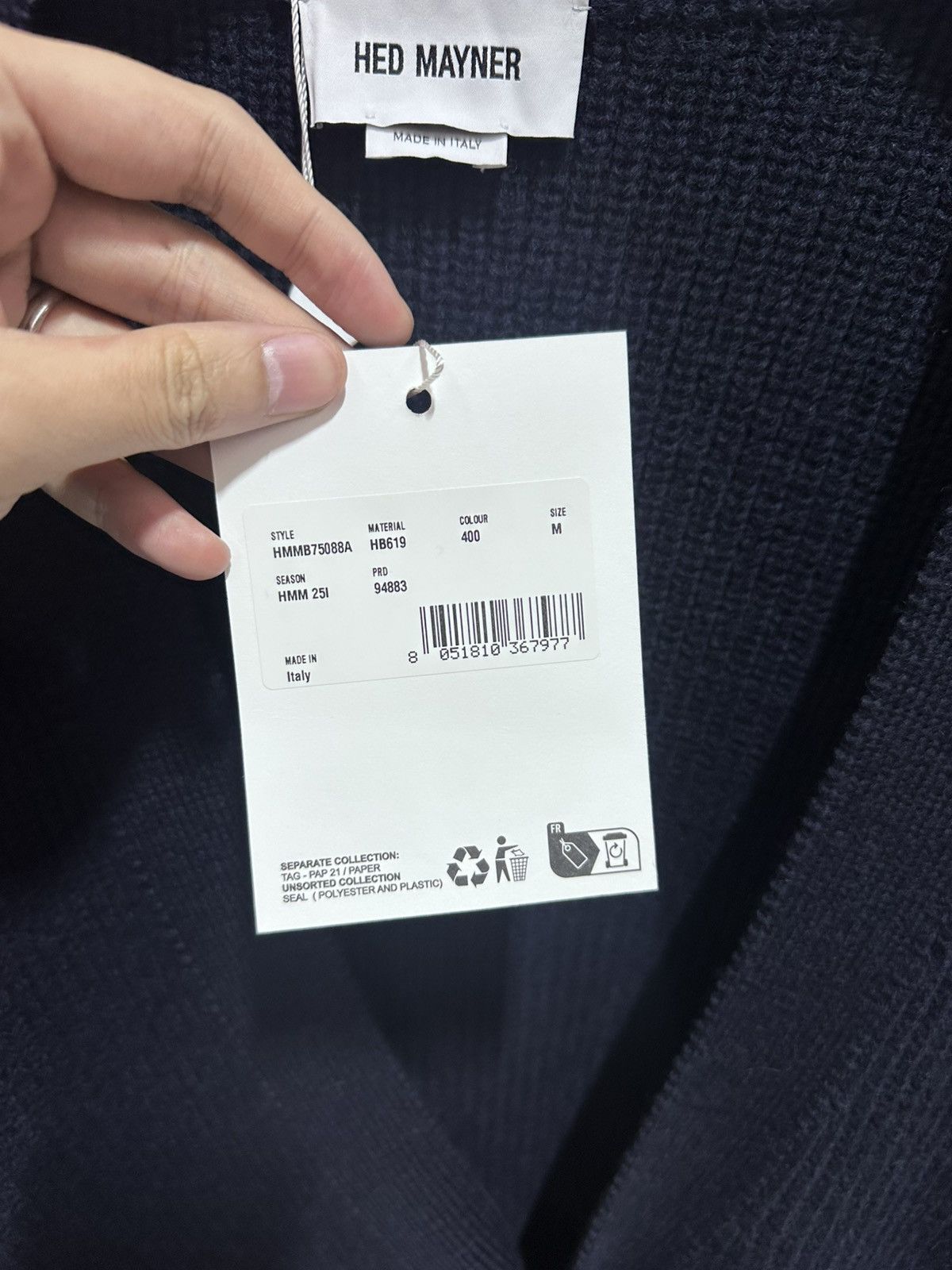 Hed Mayner Hed mayner Long cardigan -blue Size US M / EU 48-50 / 2 - 3 Thumbnail