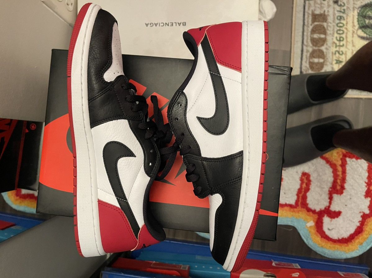Jordan Brand Jordan 1 low black toe sz 13 Size US 13 / EU 46 - 2 Thumbnail