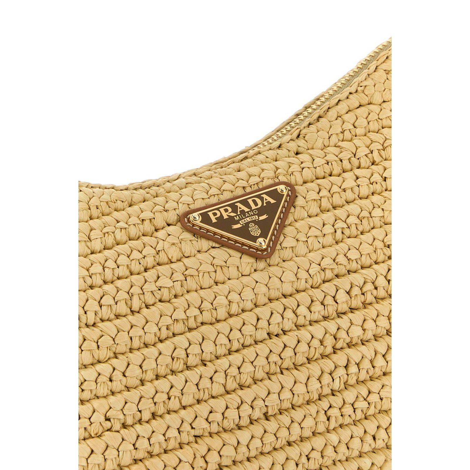 Prada PRADA Aimee Large Beige Brown Raffia Shoulder Bag New And Au Size ONE SIZE - 4 Thumbnail