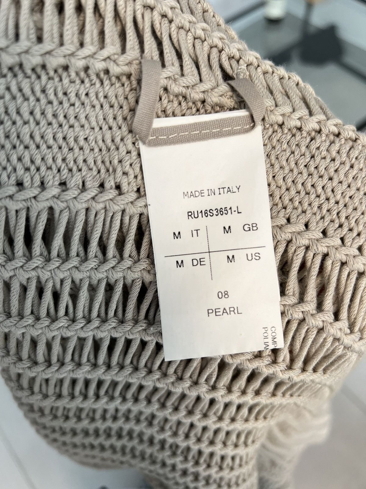 Rick Owens Rick Owens Knit Sweater S/S 2016 Cyclops Size US M / EU 48-50 / 2 - 6 Thumbnail