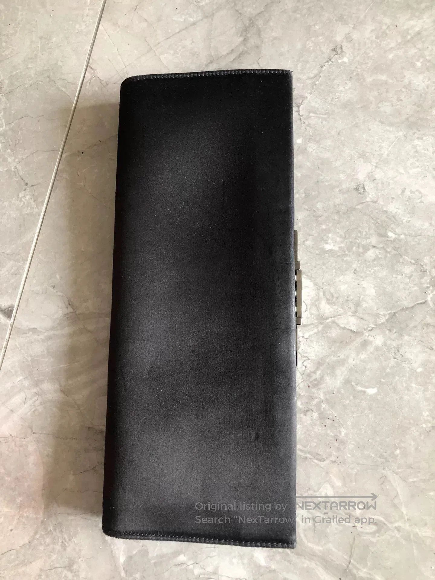 Salvatore Ferragamo Ferragamo Black Silver Diamante Horseshoe Clutch. Size ONE SIZE - 2 Thumbnail