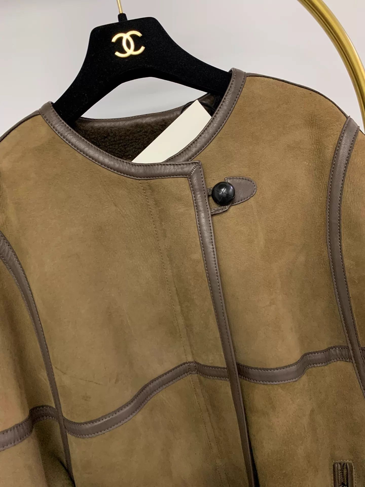 Isabel Marant Isabel Marant khaki shearling coat 34 Size XXS / US 00 / IT 34 - 2 Thumbnail