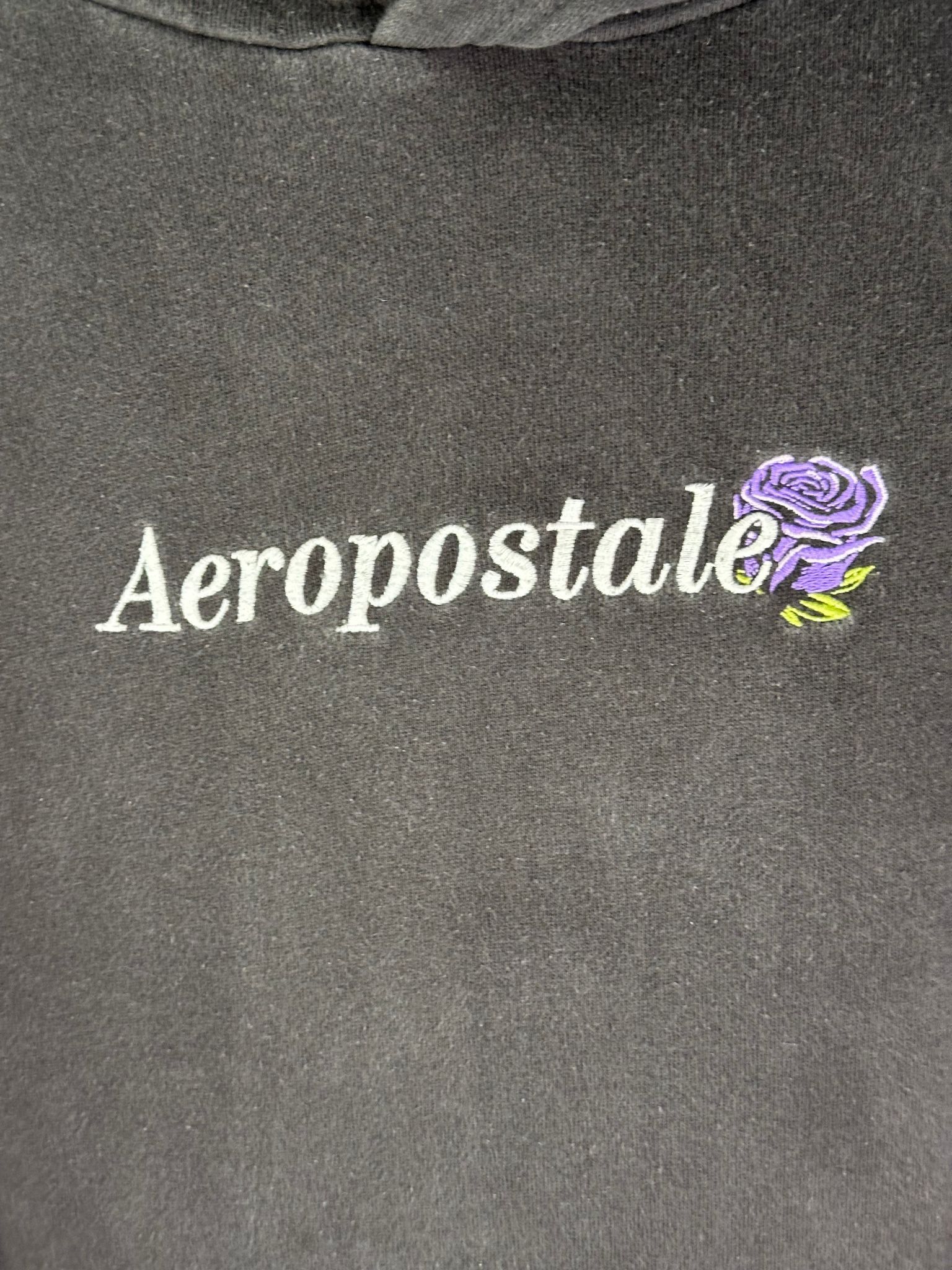 Aeropostale Aeropostale Hoodie Mens M Embroidered Purple Rose Logo Size US M / EU 48-50 / 2 - 3 Thumbnail
