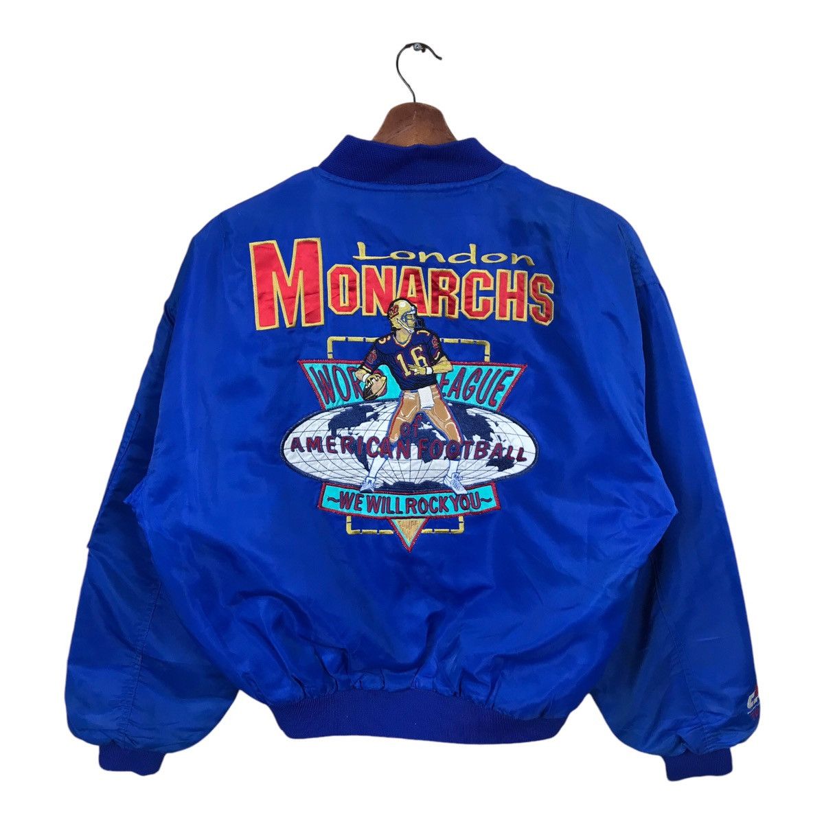 NFL Vintage NFL London Monarchs World League Bomber Jacket Size US M / EU 48-50 / 2 - 1 Thumbnail