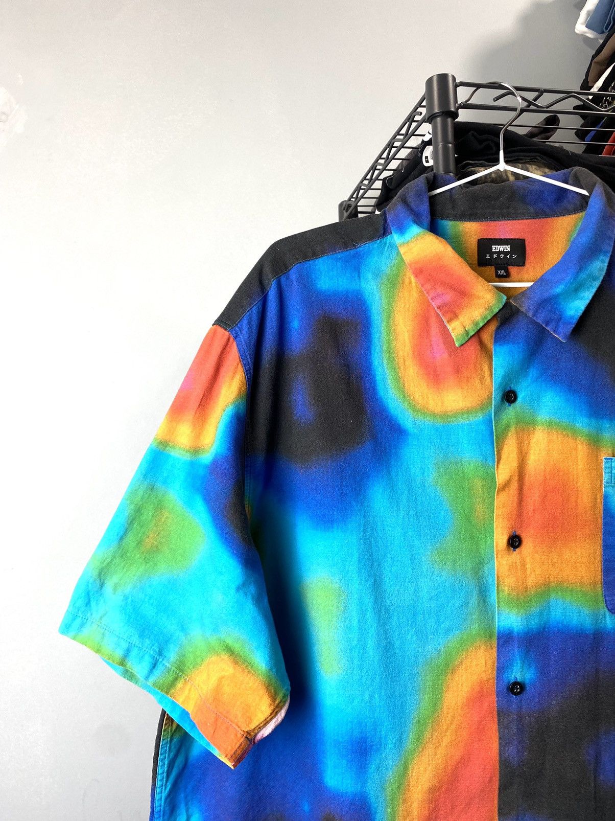 Edwin × Japanese Brand × Vintage 💥 Rare Vintage Edwin Colourful Shirt LSD Psychedelic Size US XXL / EU 58 / 5 - 2 Thumbnail