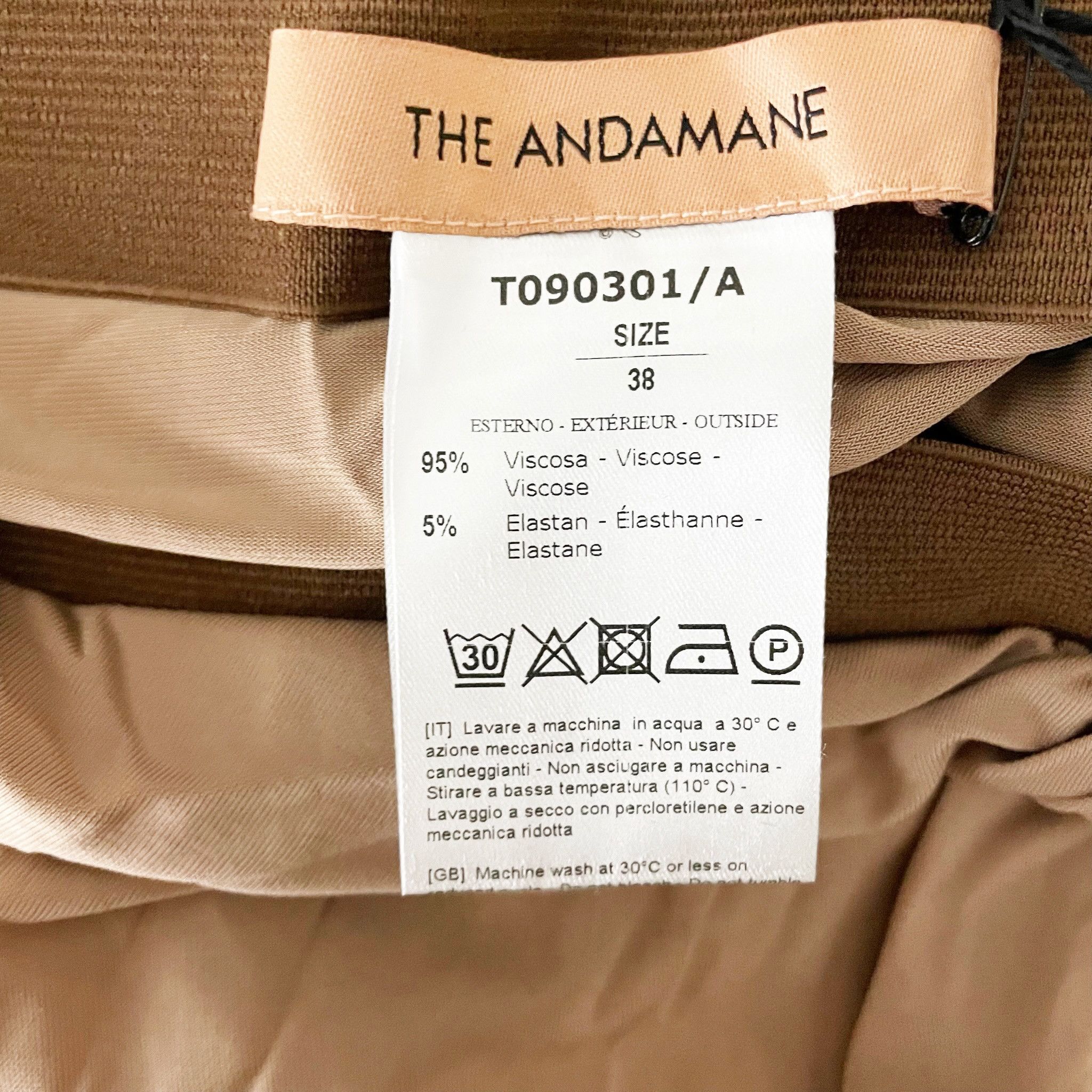THE ANDAMANE NEW The Andamane Gabrielle Jersey Maxi Wrap Size 26" / US 2 / IT 38 - 2 Thumbnail