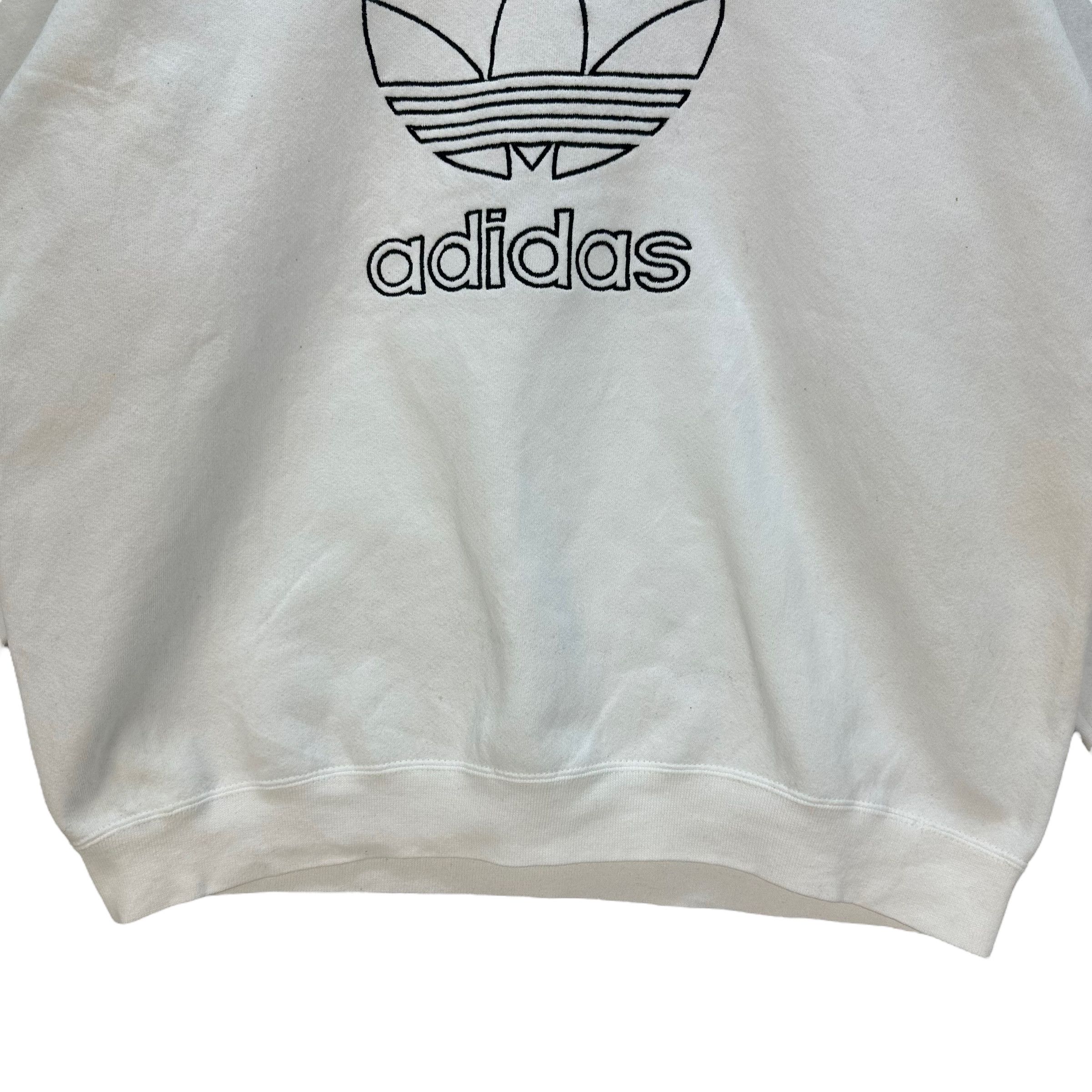 Adidas ADIDAS TRFOIL EMBROIDERY BIG LOGO SWEATSHIRTS #8467-010 Size US M / EU 48-50 / 2 - 3 Thumbnail