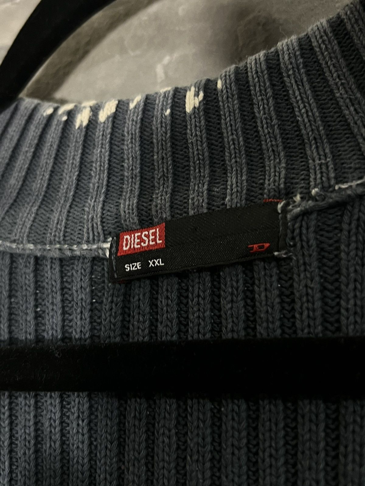 Designer × Diesel × Vintage Vintage Avant-garde DIESEL Archival Y2K Sweater Size US XL / EU 56 / 4 - 6 Thumbnail