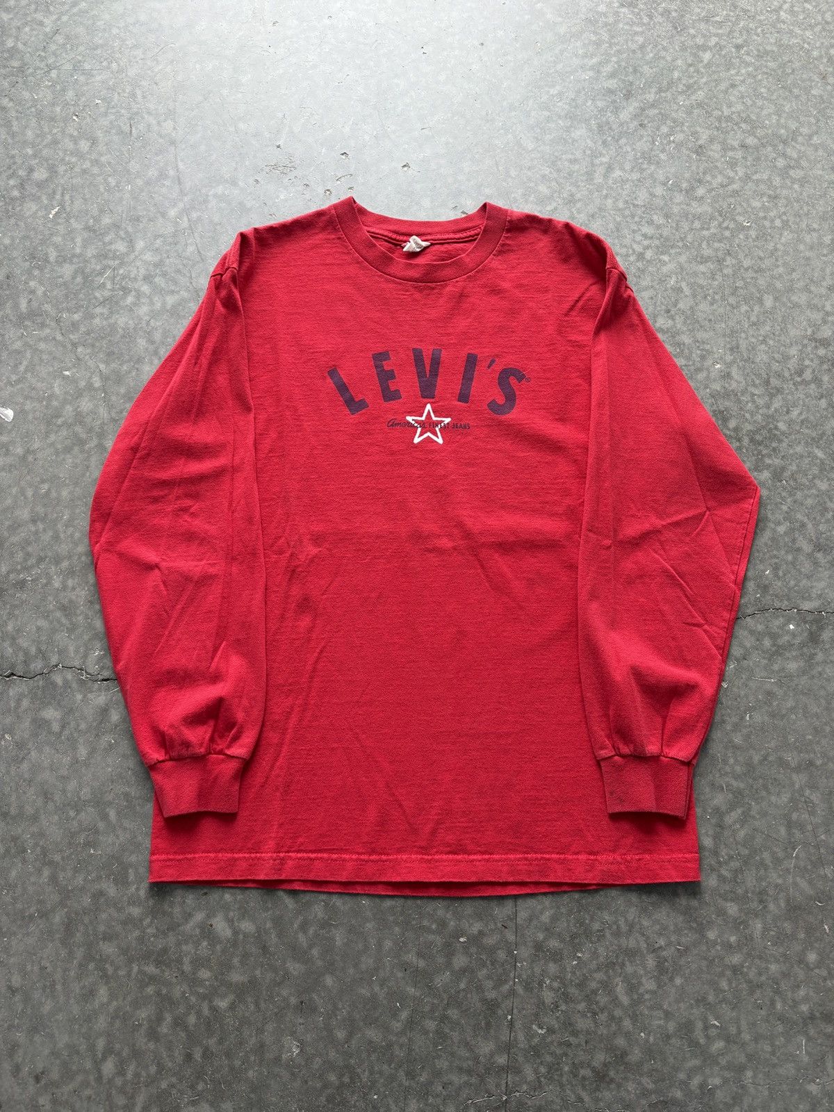 Levi's Vintage 90s Levis Longsleeve Graphic Tee Size US L / EU 52-54 / 3 - 1 Thumbnail