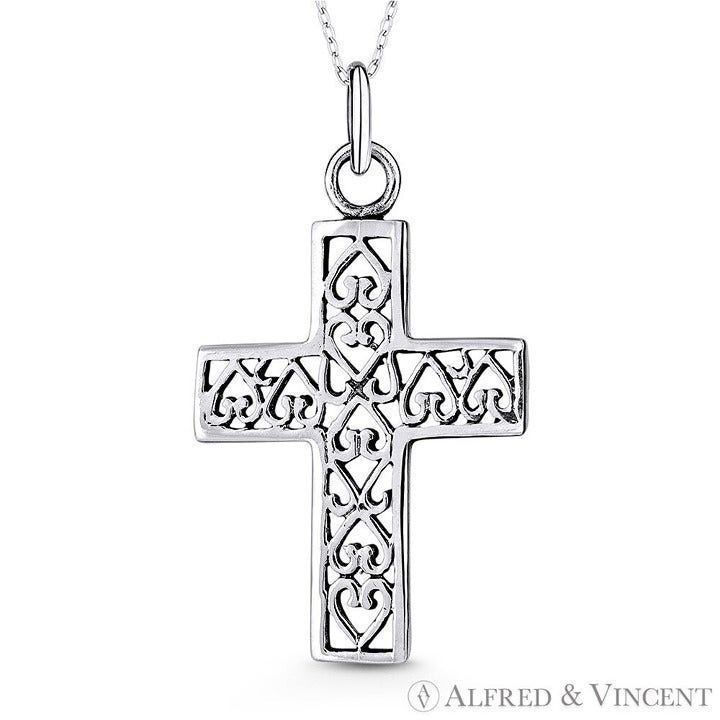Other Latin Cross & Filigree Heart Charm 41x23mm Pendant Size ONE SIZE - 1 Preview