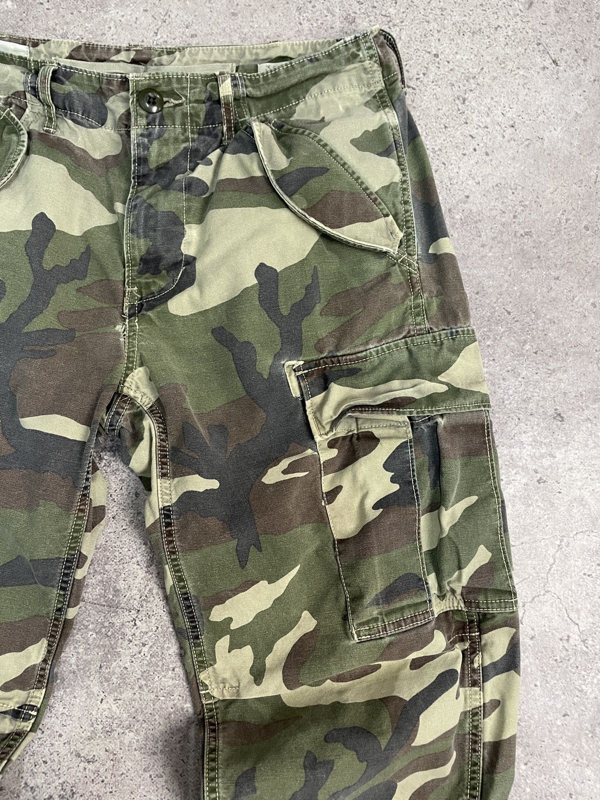 Denim & Supply Ralph Lauren Vintage Polo Ralph Lauren Camo Cargo Pants Y2K Military Size US 32 / EU 48 - 7 Thumbnail