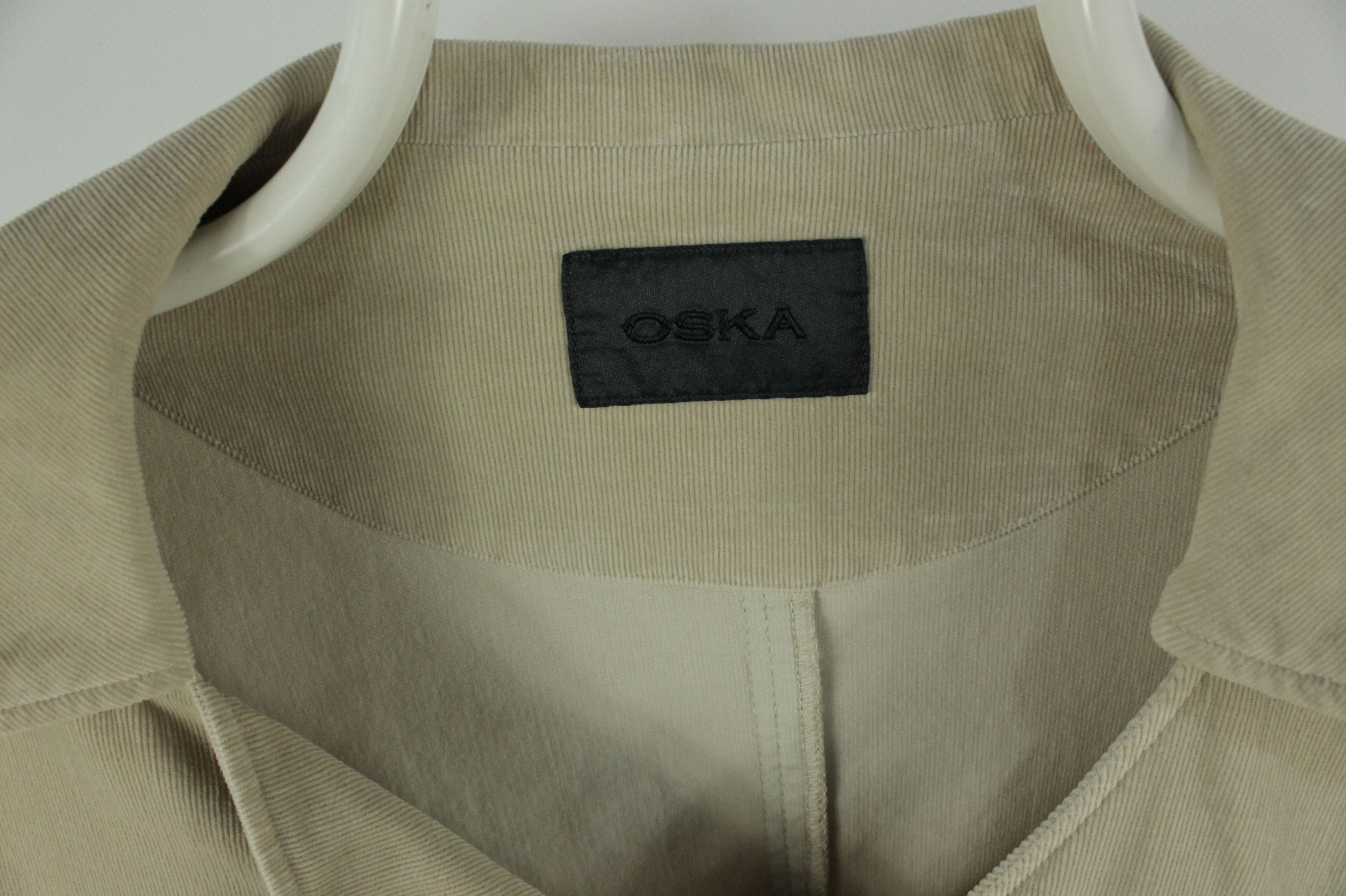 OSKA Oska Beige Corduroy Wide Fit Jacket Size M / US 6-8 / IT 42-44 - 3 Thumbnail