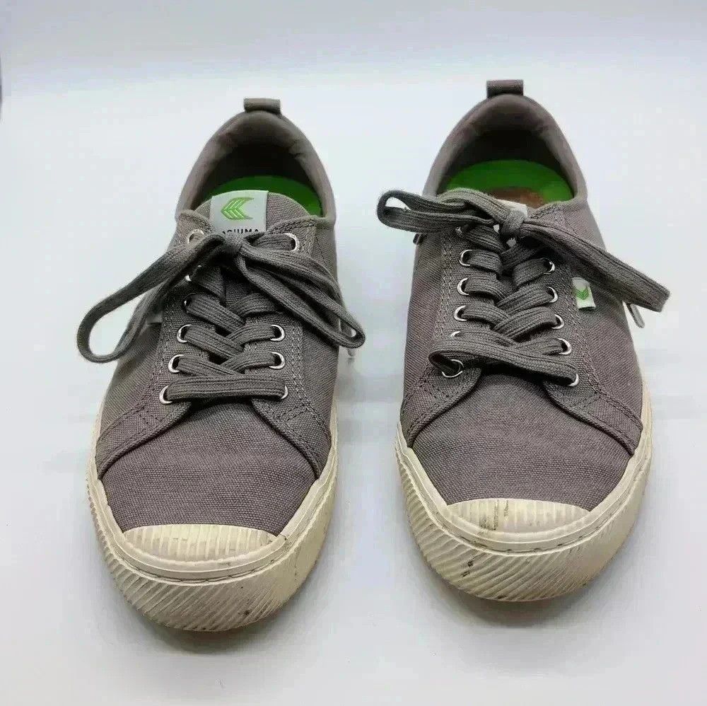 Designer Cariuma Canvas Sneakers Trainers Mystic Grey low rise M 10. Size US 10.5 / IT 40.5 - 2 Thumbnail