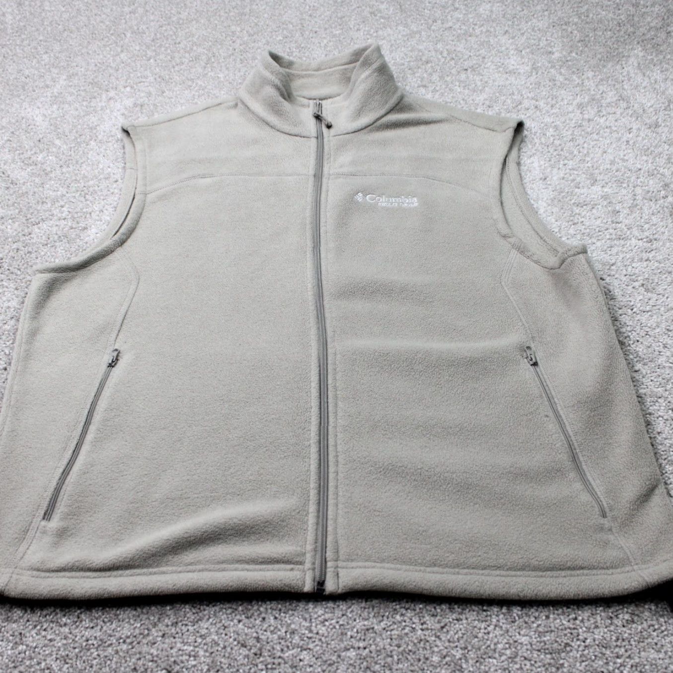 Vintage Columbia Vest Mens XL Beige Full Zip 3-in-1 Jacket Coat Polyester Fleece Outdoor Hiking Winter Fall Spring Logo Zipper Size US XL / EU 56 / 4 - 2 Thumbnail