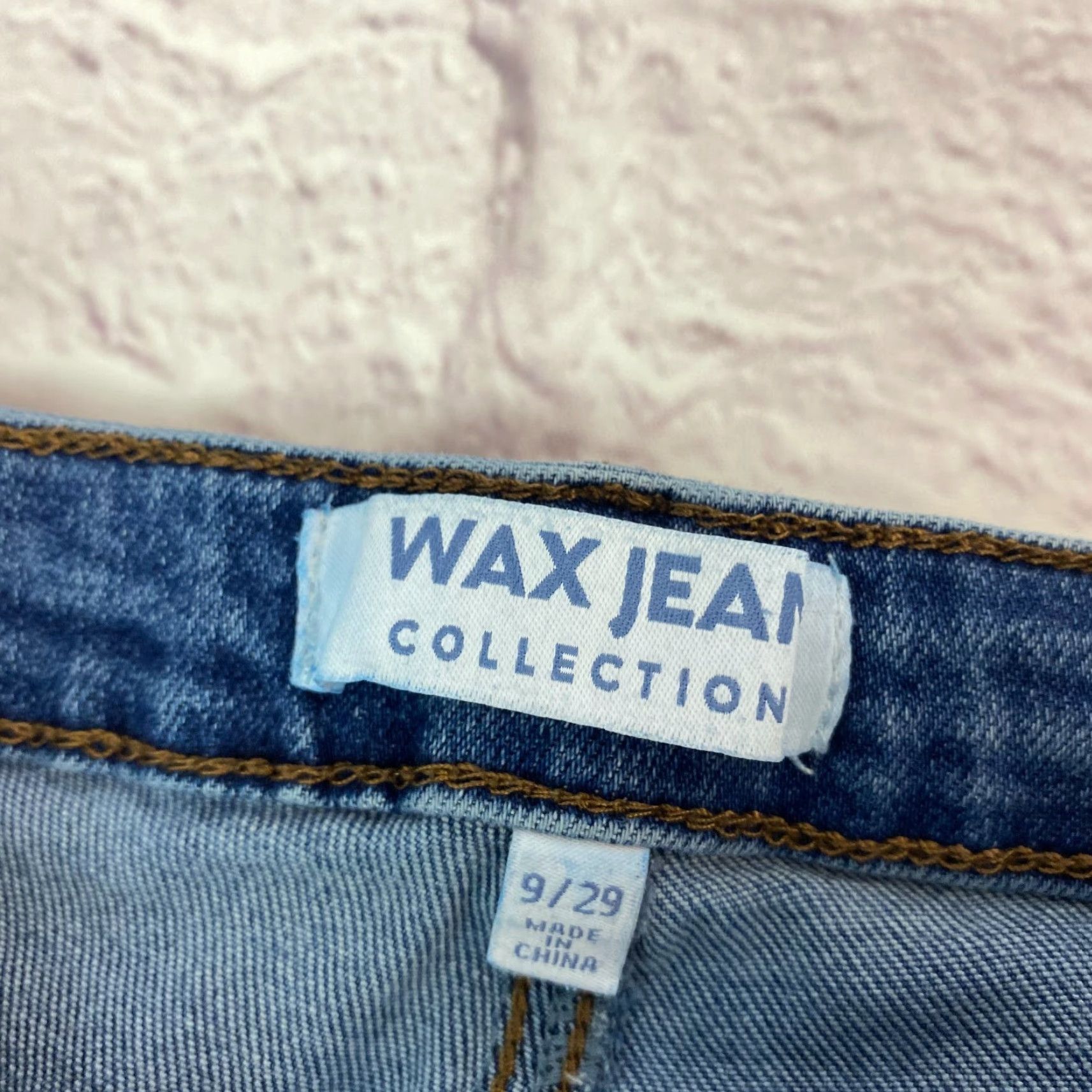 Vintage Wax Jean Jeans Slim Straight High Rise Denim Dark Blue 9 / 29 Blue Womens Adult Regular 26 in 26 Blue Slim Straight Jeans Size 30" / US 8 / IT 44 - 5 Thumbnail